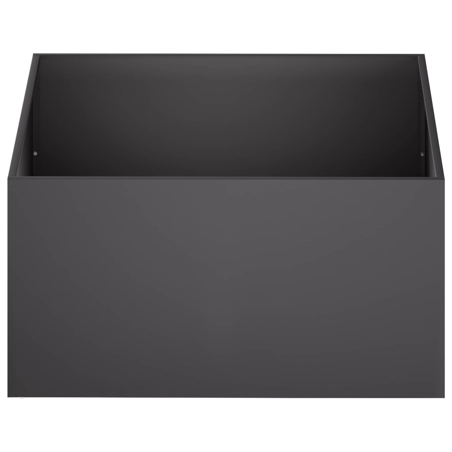 vidaXL Γλάστρα Κήπου 2 τμχ. Μαύρο 80 x 80 x 40 cm