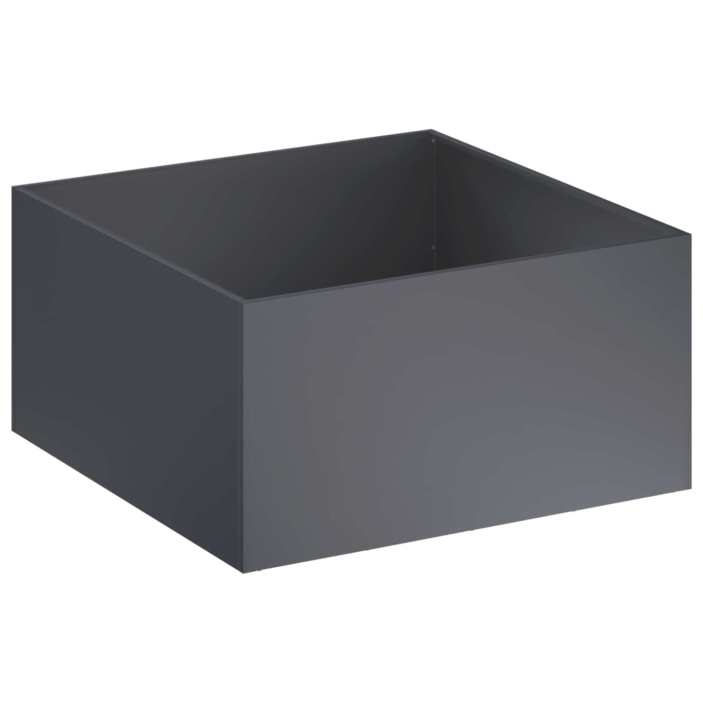 vidaXL Γλάστρα Κήπου 2 τμχ. Ανθρακί 100 x 100 x 40 cm