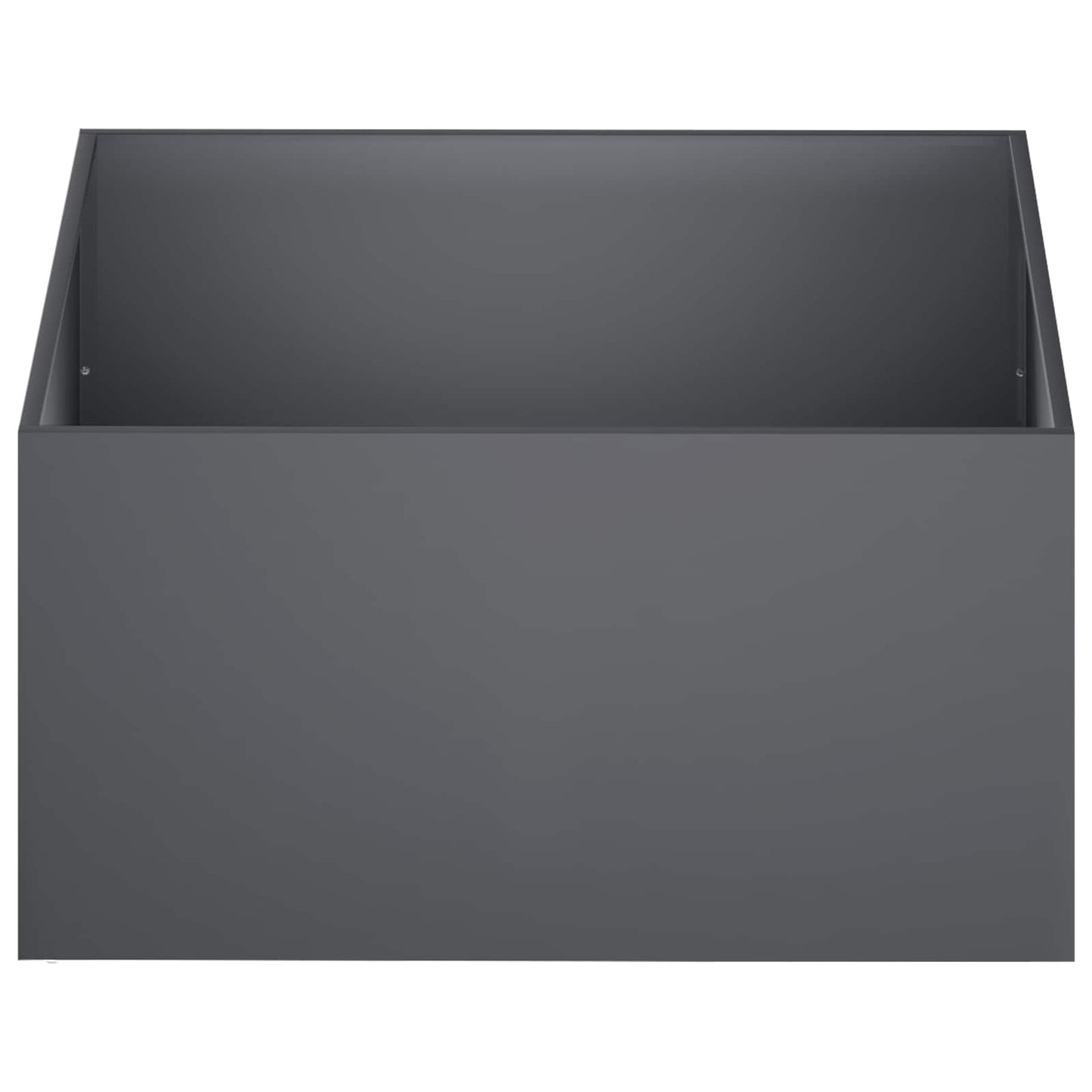 vidaXL Γλάστρα Κήπου 2 τμχ. Ανθρακί 100 x 100 x 40 cm