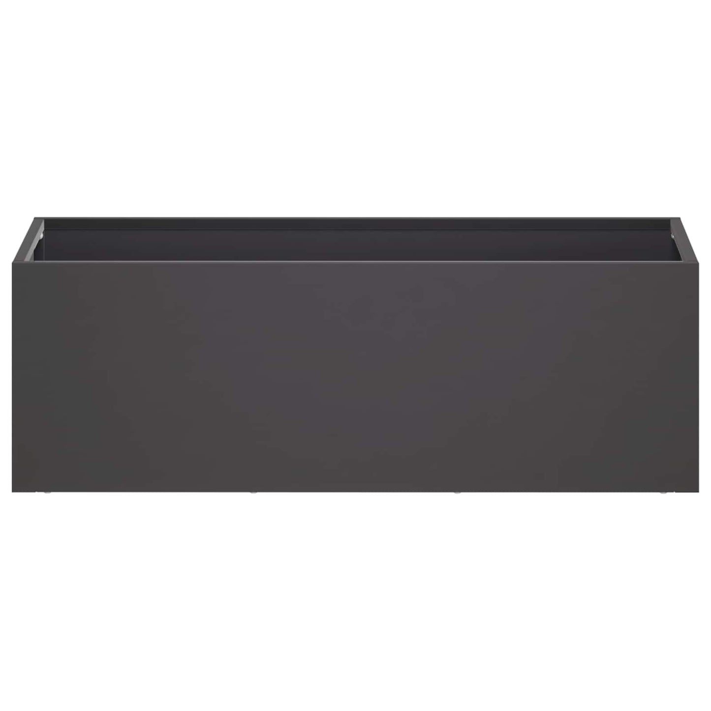 vidaXL Γλάστρα Κήπου 2 τμχ. Μαύρο 40 x 20 x 20 εκ.