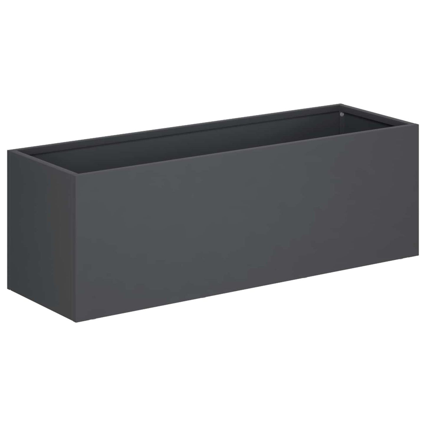 vidaXL Γλάστρα Κήπου 2 τμχ. Ανθρακί 40 x 20 x 20 εκ.