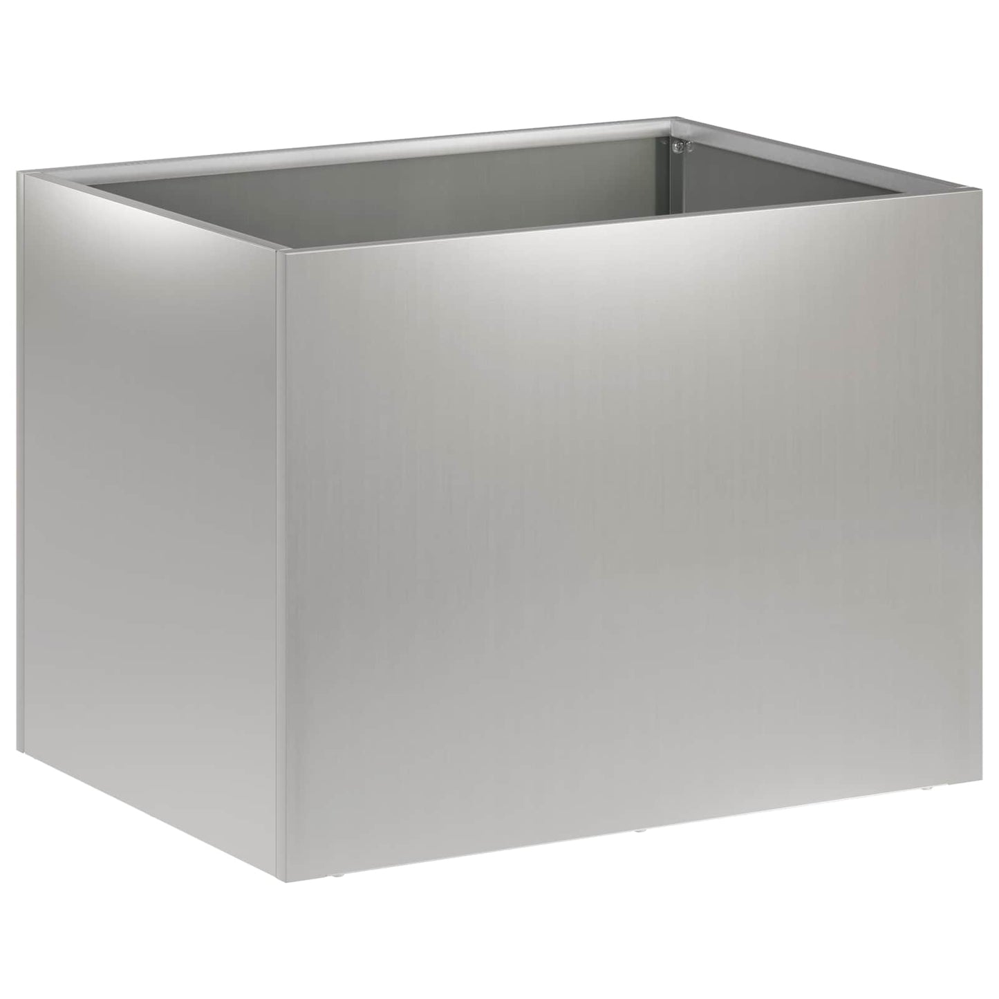 vidaXL Γλάστρα Κήπου 2 τμχ. Ασημί 40 x 30 x 30 εκ