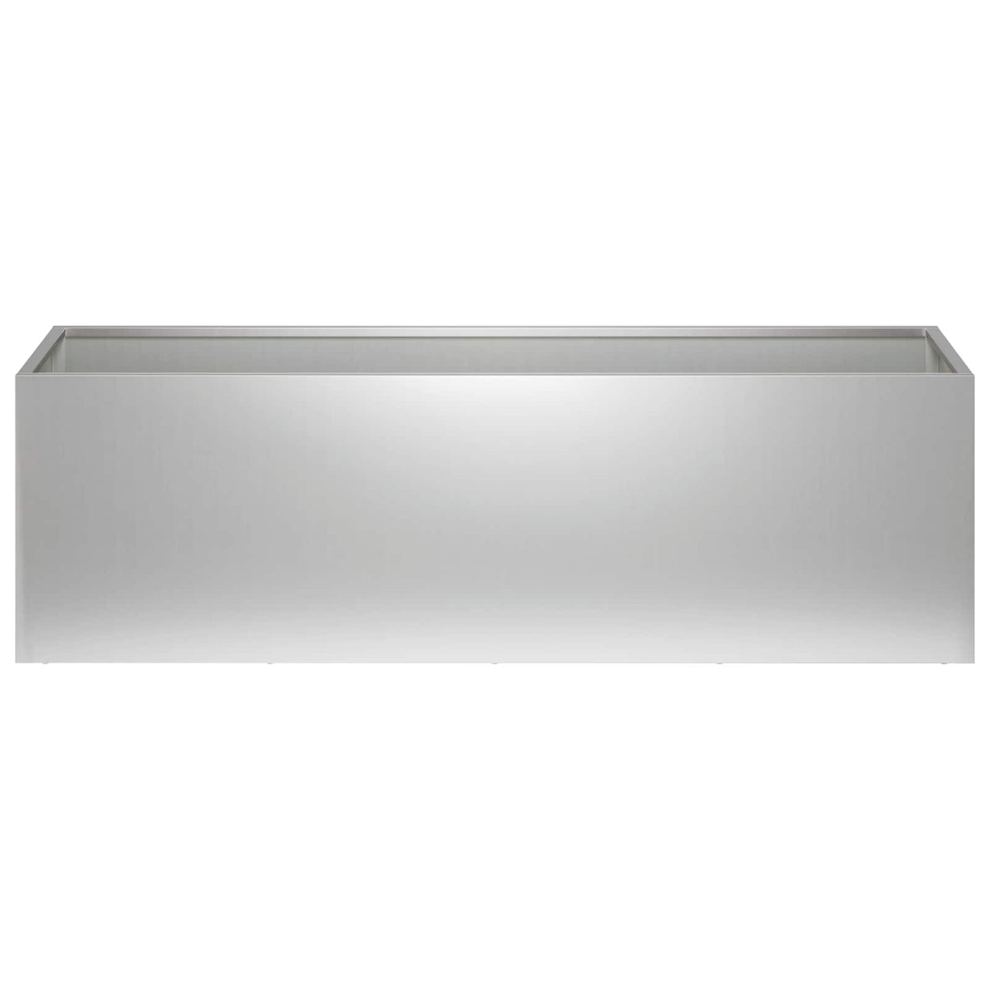vidaXL Γλάστρα Κήπου 2 τμχ. Ασημί 80 x 30 x 30 εκ