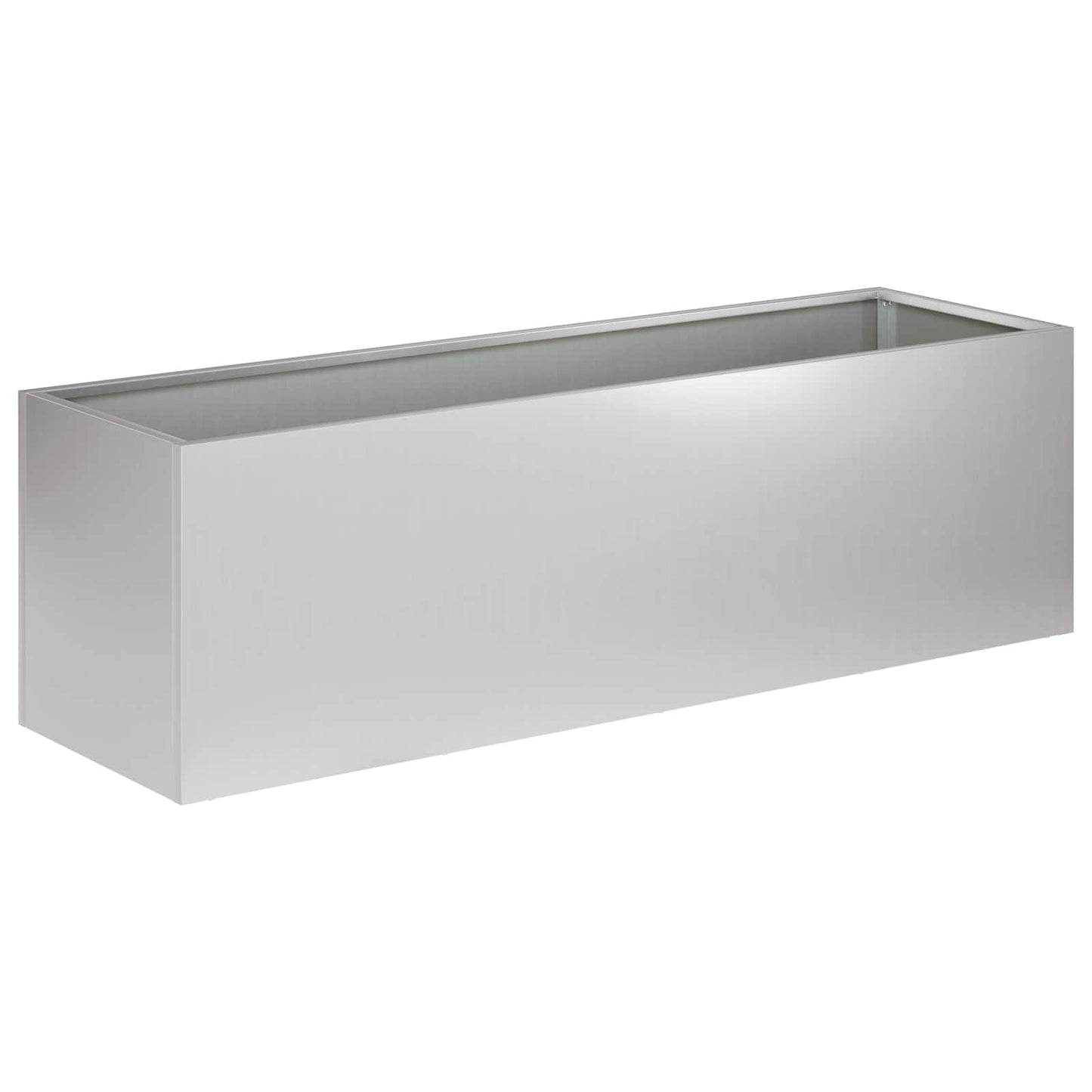vidaXL Γλάστρα Κήπου 2 τμχ. Ασημί 100 x 30 x 30 cm