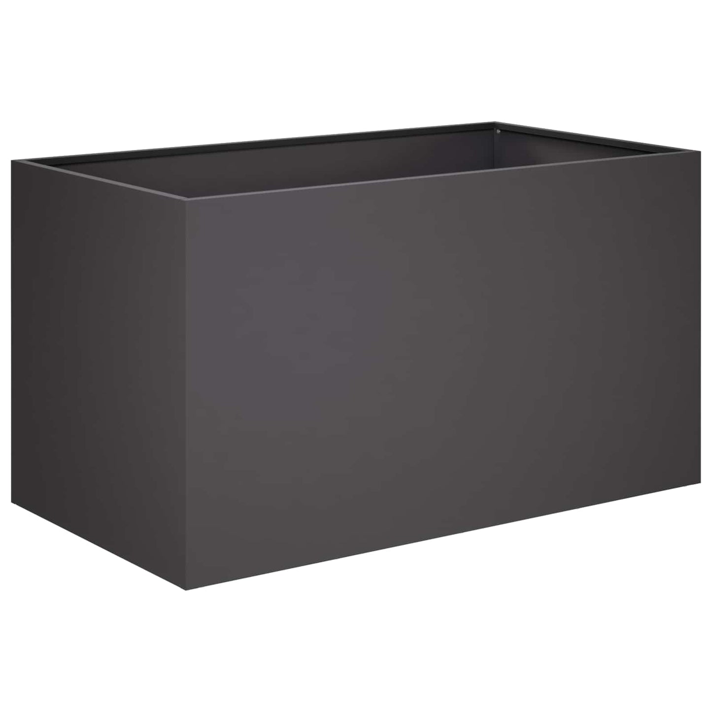vidaXL Γλάστρα Κήπου 2 τμχ. Μαύρο 80 x 50 x 50 εκ