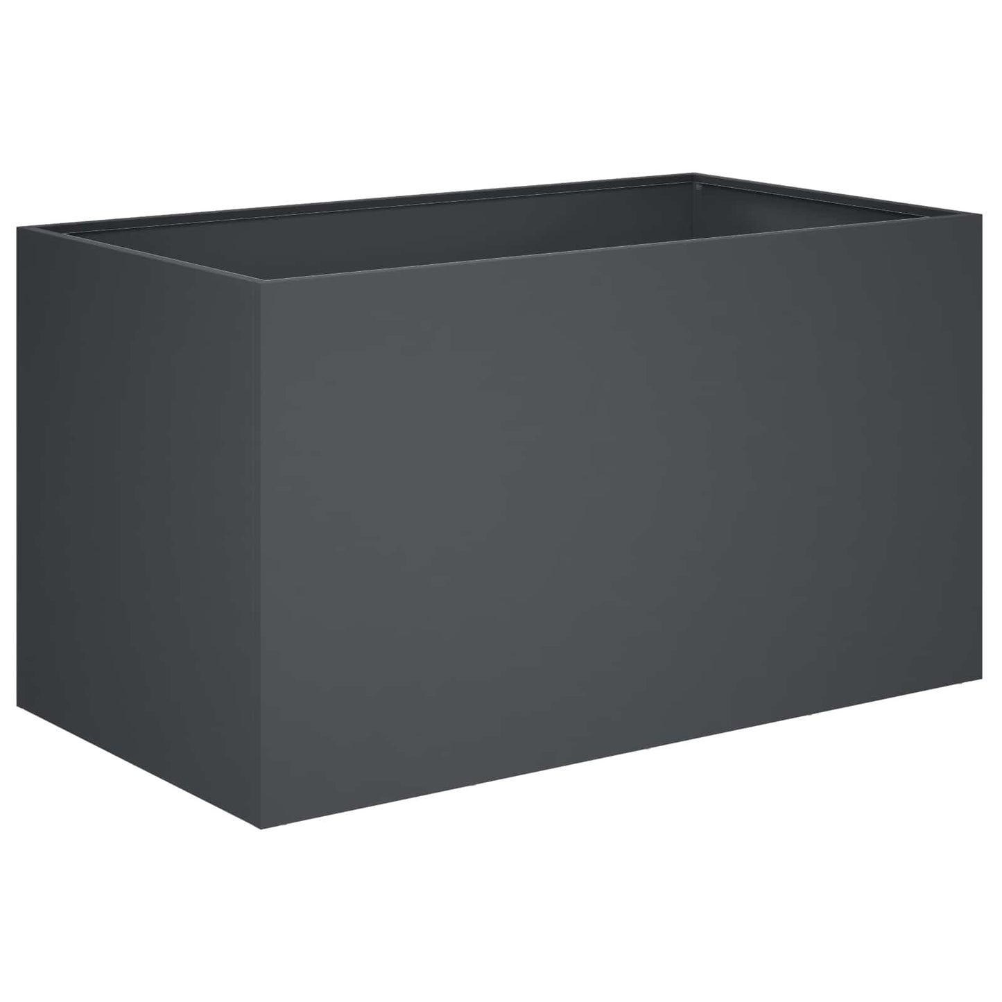 vidaXL Γλάστρα Κήπου 2 τμχ. Ανθρακί 80 x 50 x 50 εκ