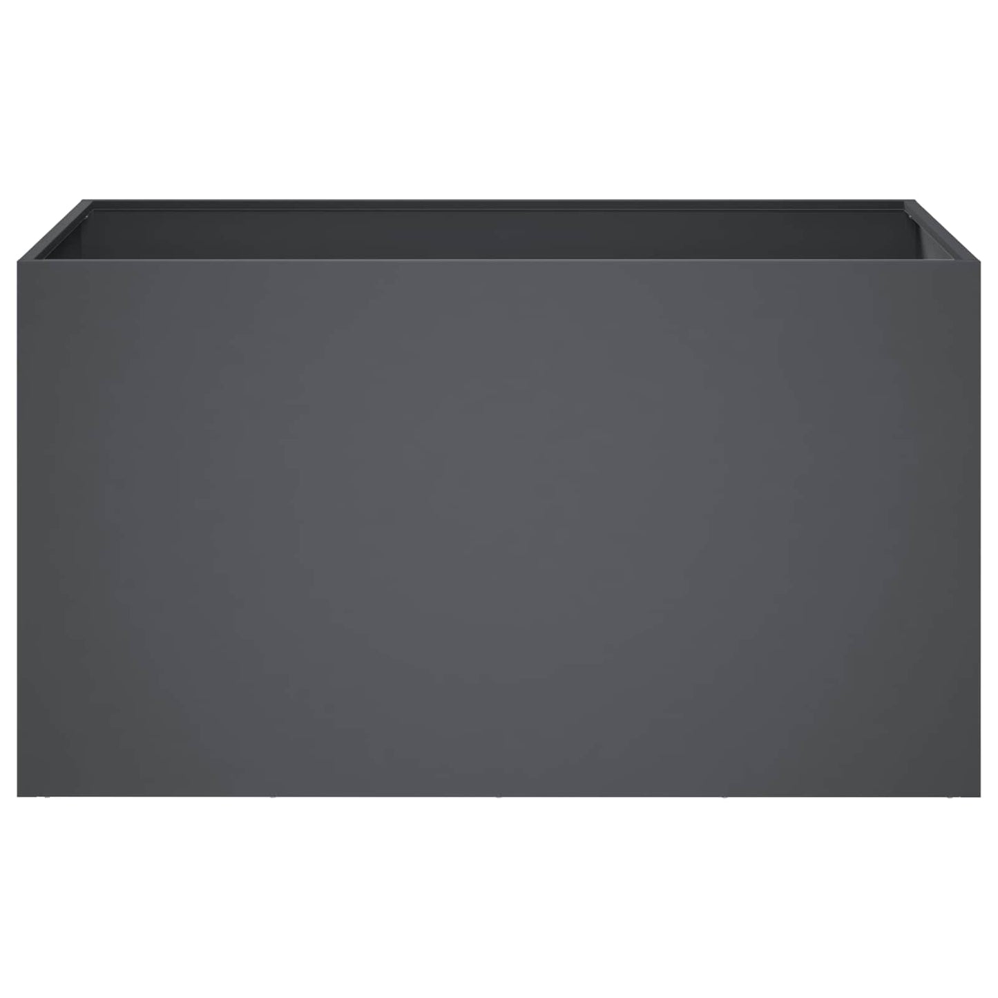 vidaXL Γλάστρα Κήπου 2 τμχ. Ανθρακί 80 x 50 x 50 εκ