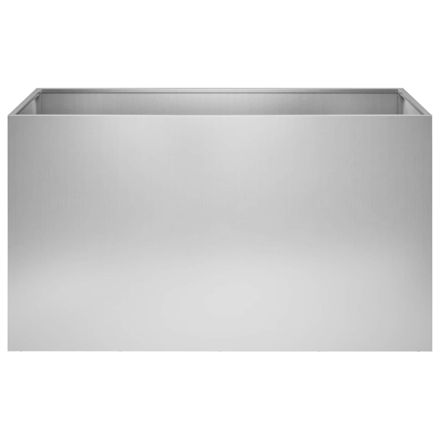 vidaXL Γλάστρα Κήπου 2 τμχ. Ασημί 80 x 50 x 50 εκ