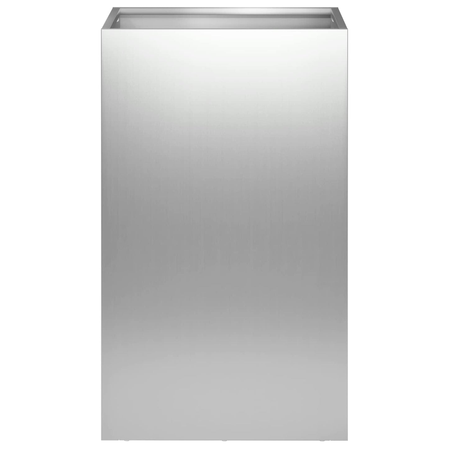 vidaXL Γλάστρα Κήπου Ασημί 30 x 30 x 50 cm Γαλβανισμένος Χάλυβας