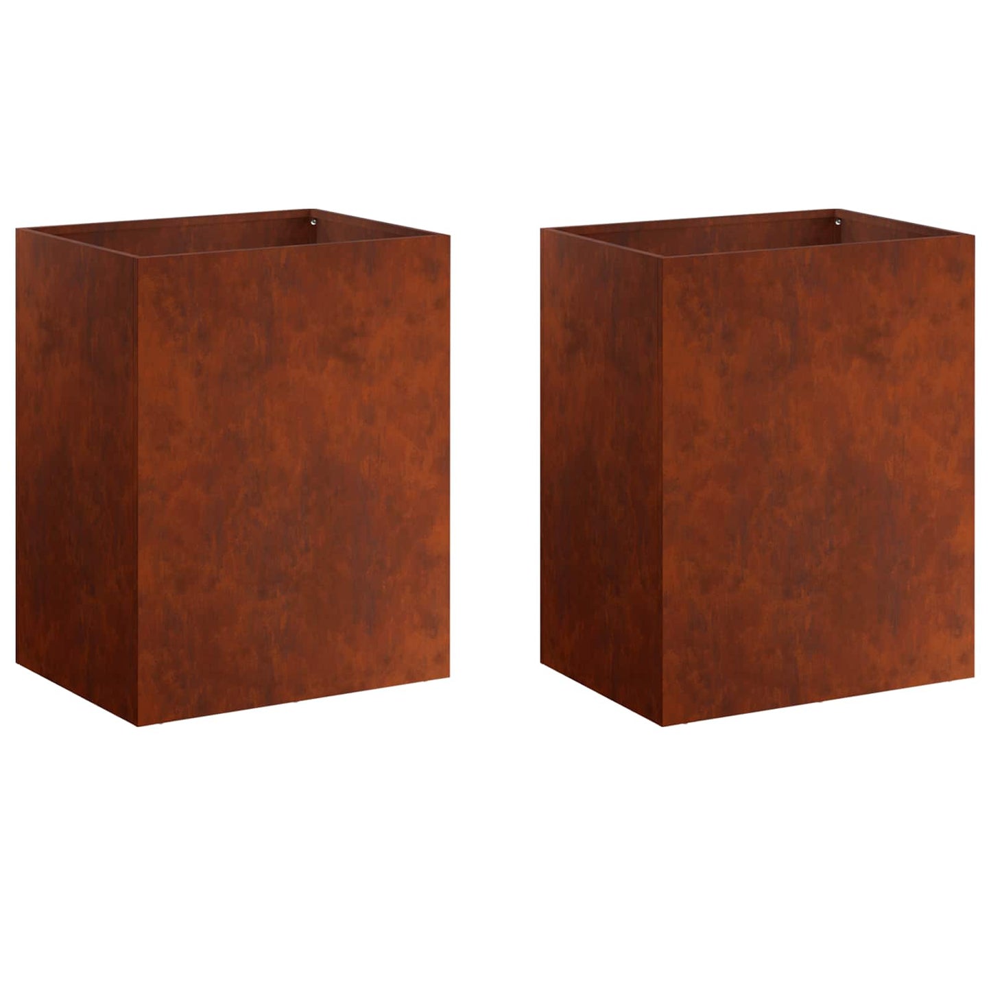 vidaXL Γλάστρα Κήπου 2 τμχ. Σκ rusty 40 x 30 x 50 cm