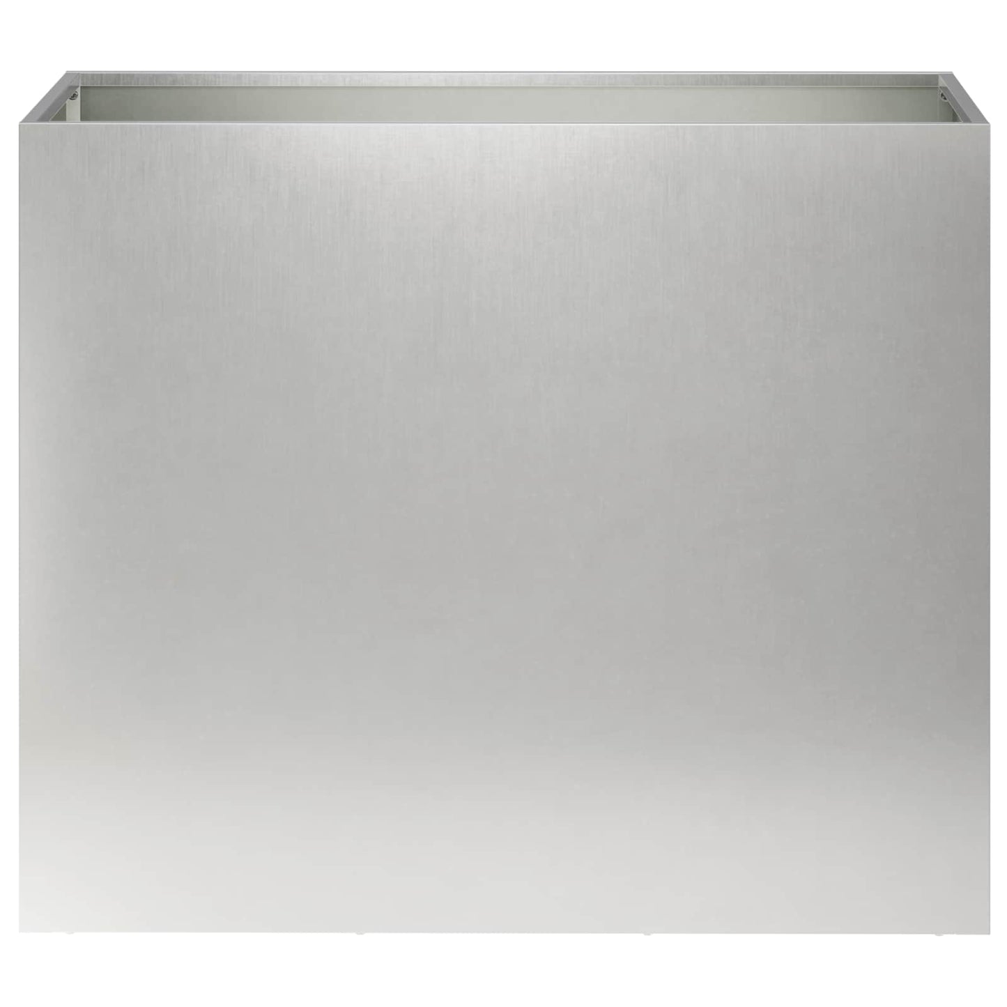 vidaXL Γλάστρα Κήπου 2 τμχ. Ασημί 60 x 30 x 50 εκ. Ανοξείδωτο Ατσάλι