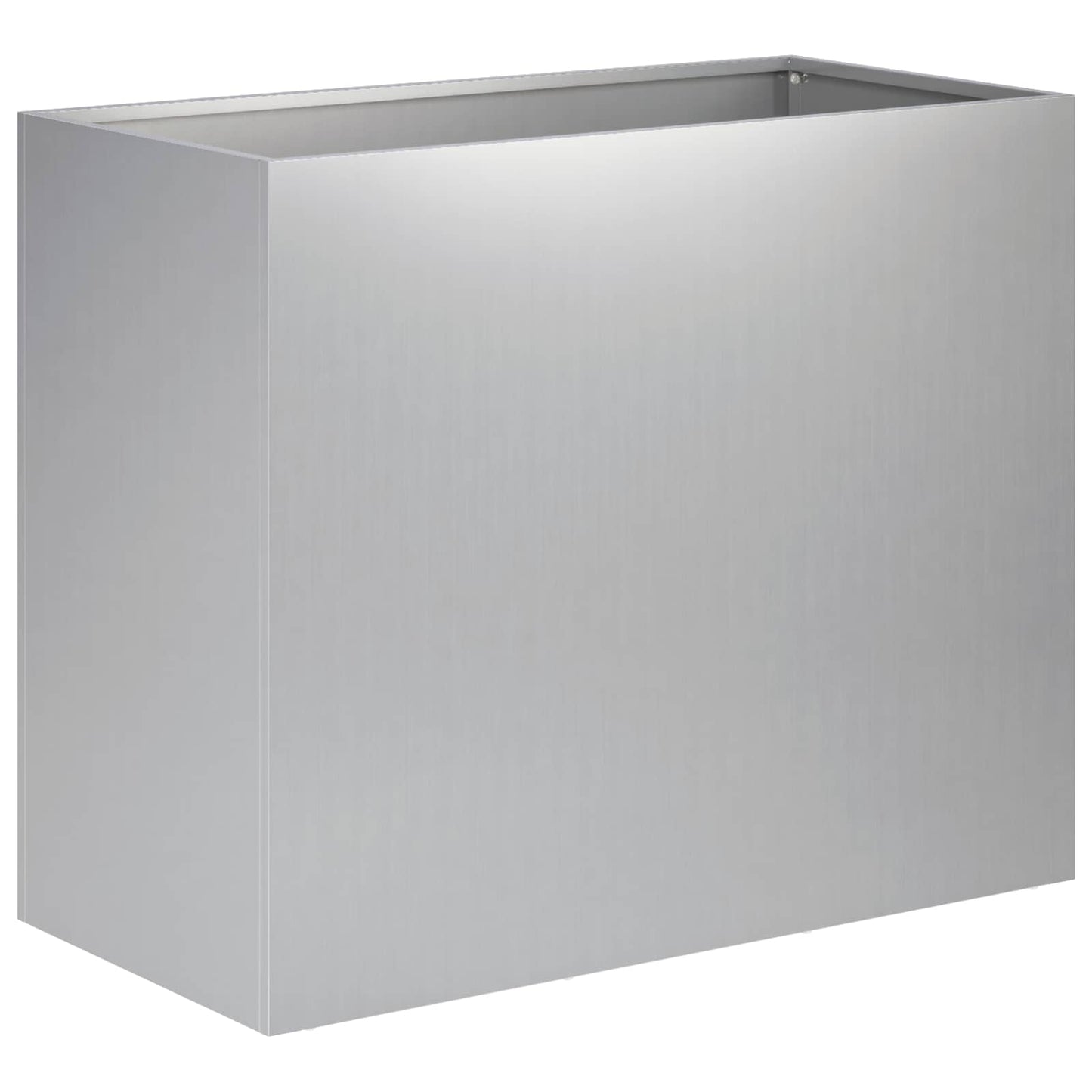vidaXL Γλάστρα Κήπου 2 τμχ. Ασημί 60 x 30 x 50 εκ.