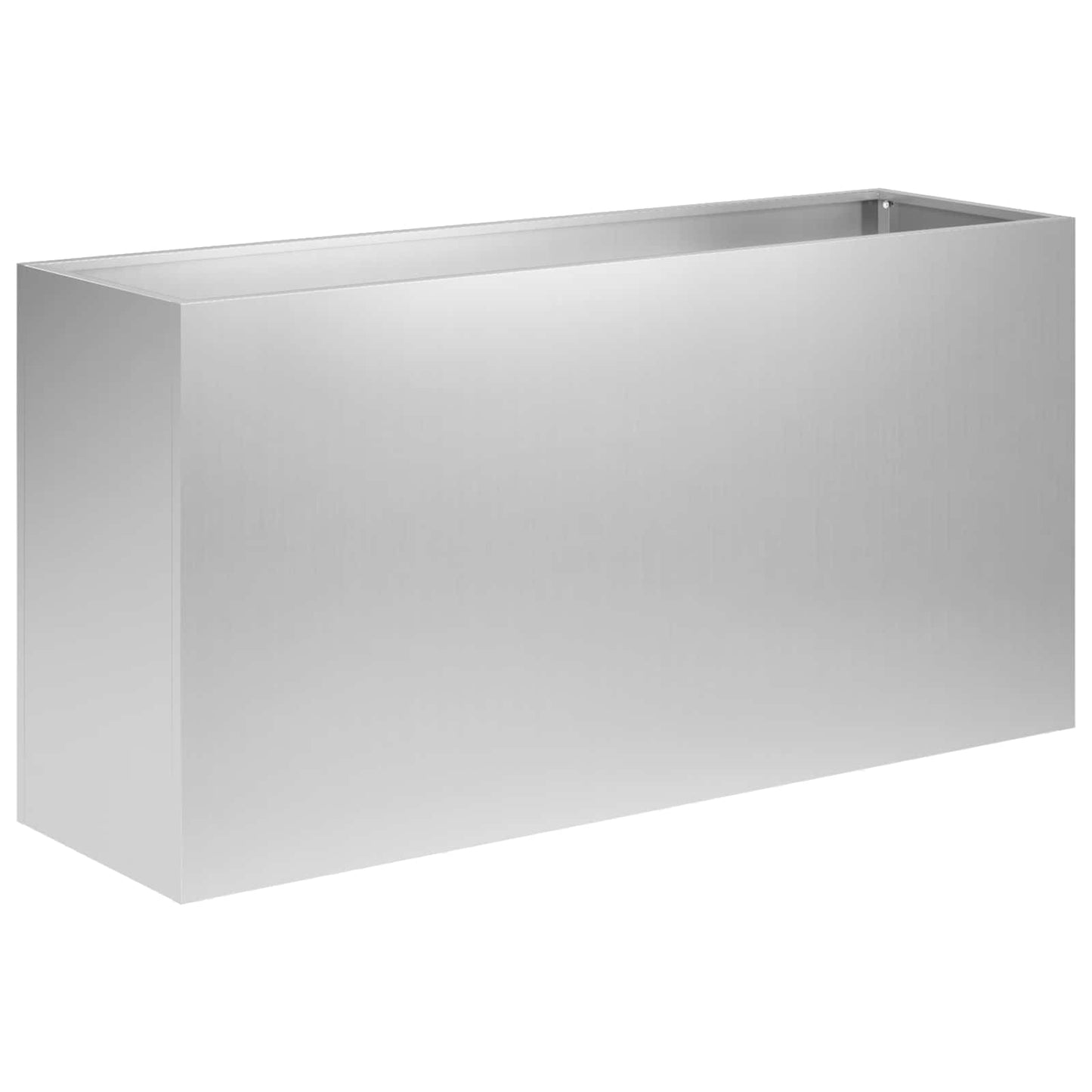 vidaXL Γλάστρα Κήπου 2 τμχ. Ασημί 100 x 30 x 40 εκ