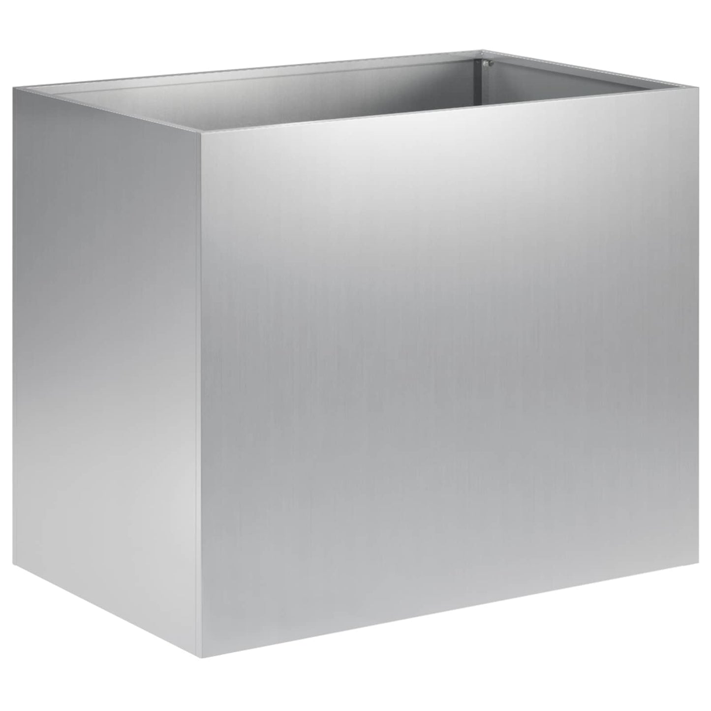 vidaXL Γλάστρα Κήπου 2 τμχ. Ασημί 50 x 40 x 50 εκ