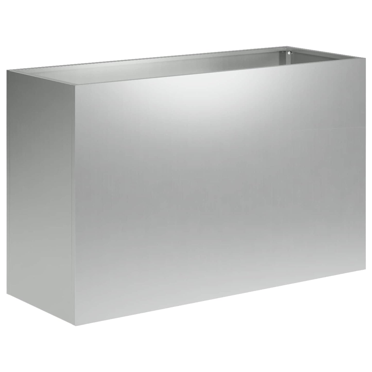 vidaXL Γλάστρα Κήπου 2 τμχ. Ασημί 80 x 40 x 50 cm