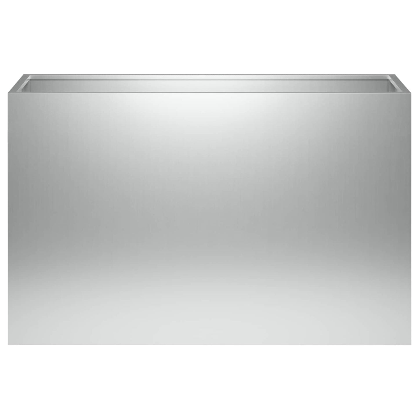 vidaXL Γλάστρα Κήπου 2 τμχ. Ασημί 80 x 40 x 50 cm
