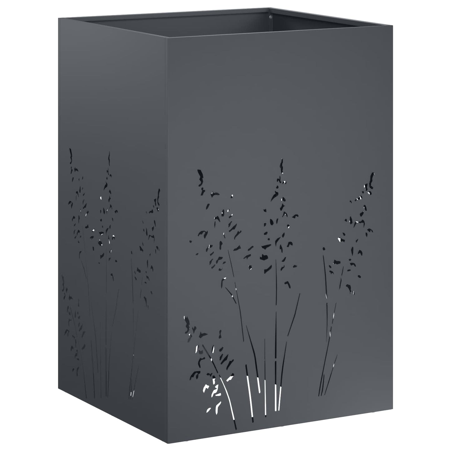 vidaXL Γλάστρα Κήπου 2 τμχ. Ανθρακί 50 x 50 x 75 cm