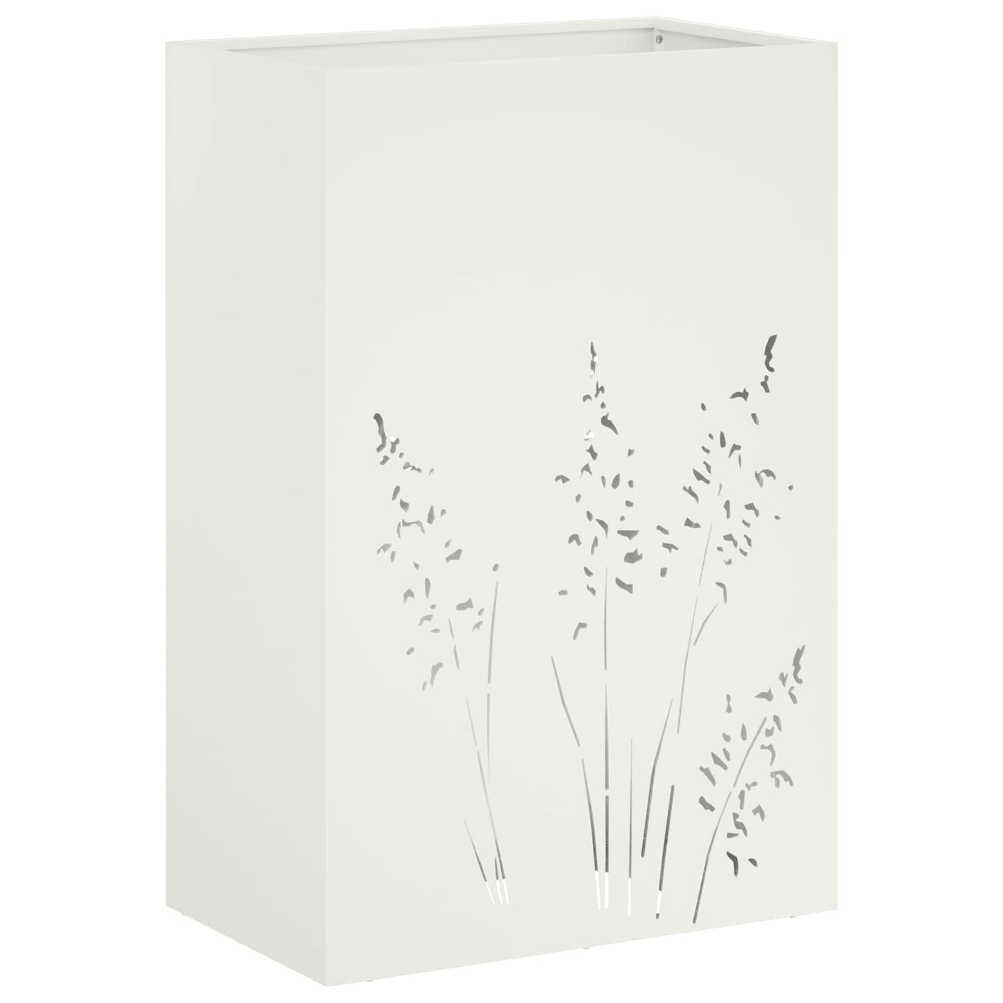 vidaXL Γλάστρα Κήπου 2 τμχ. Λευκό 50 x 30 x 75 εκ