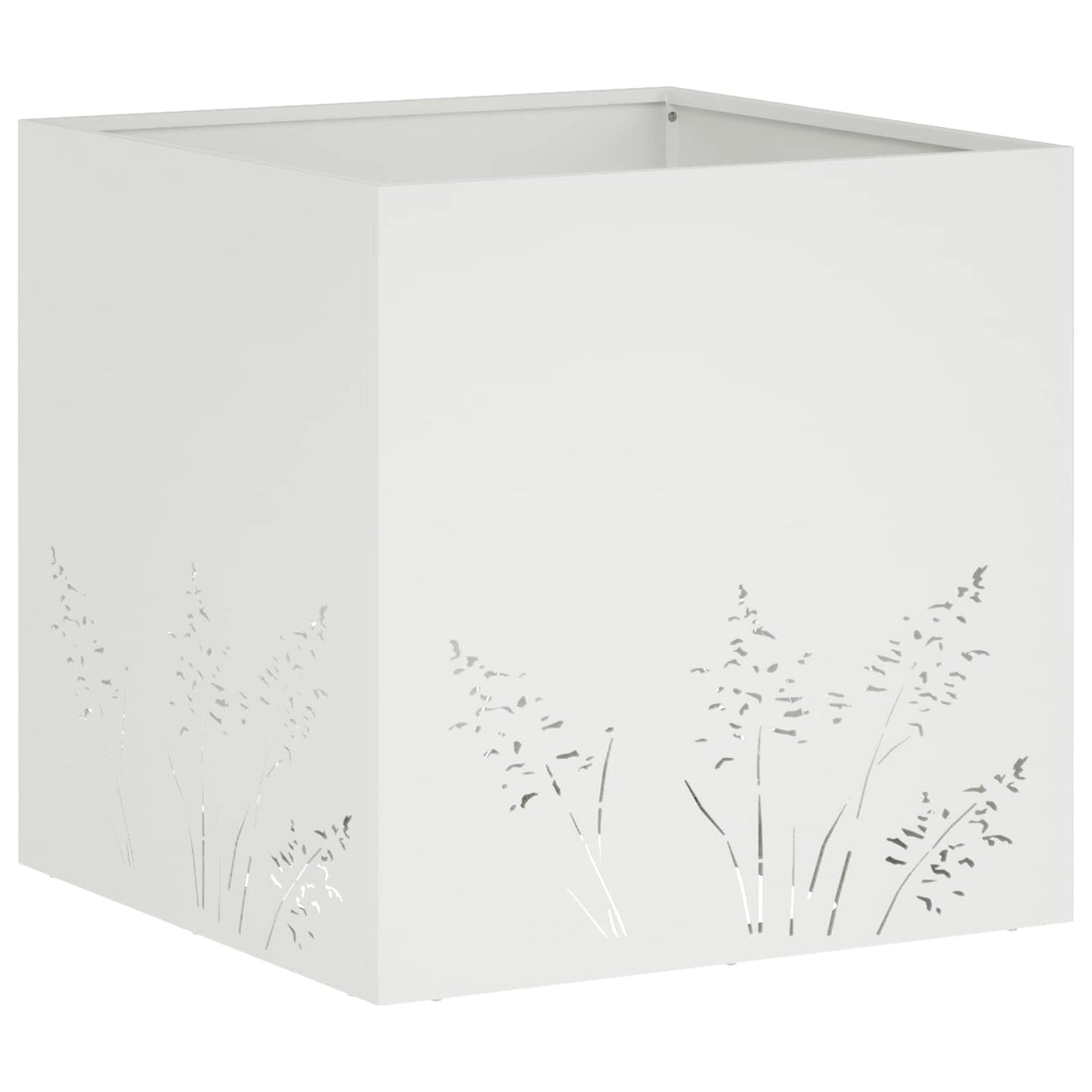 vidaXL Γλάστρα Κήπου 2 τμχ. Λευκό 50 x 50 x 49 cm