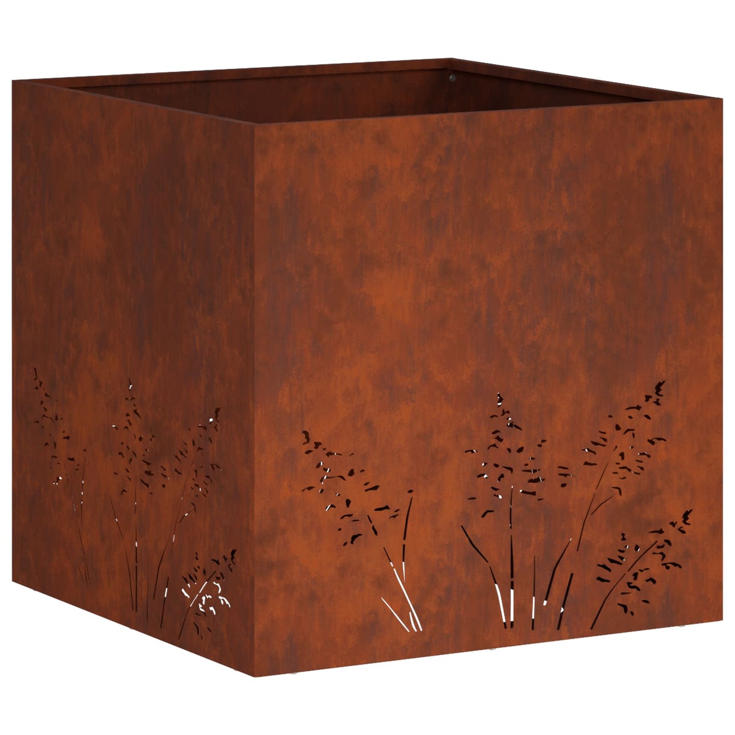 vidaXL Γλάστρα Κήπου Σκ rusty 50 x 50 x 49 cm