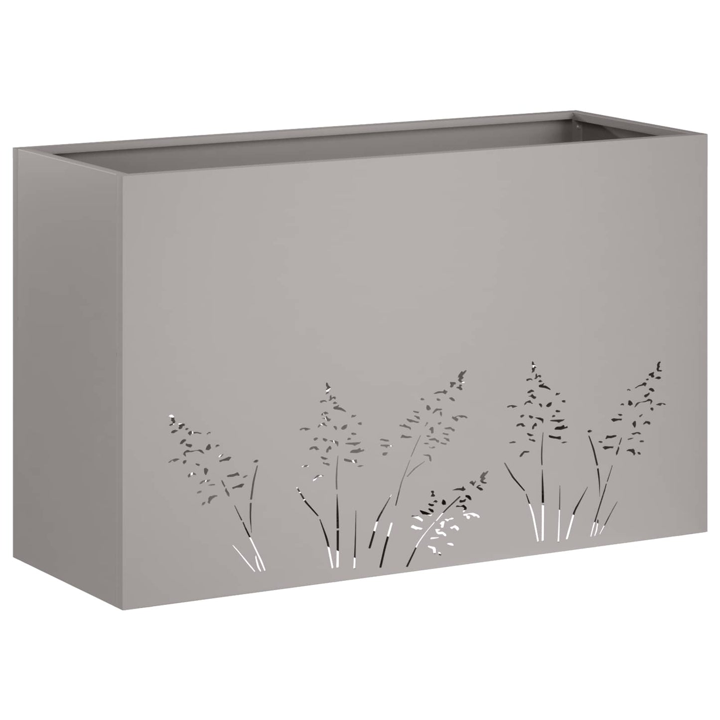 vidaXL Γλάστρα Κήπου 2 τμχ. Σκ rusty 80 x 20 x 49 εκ
