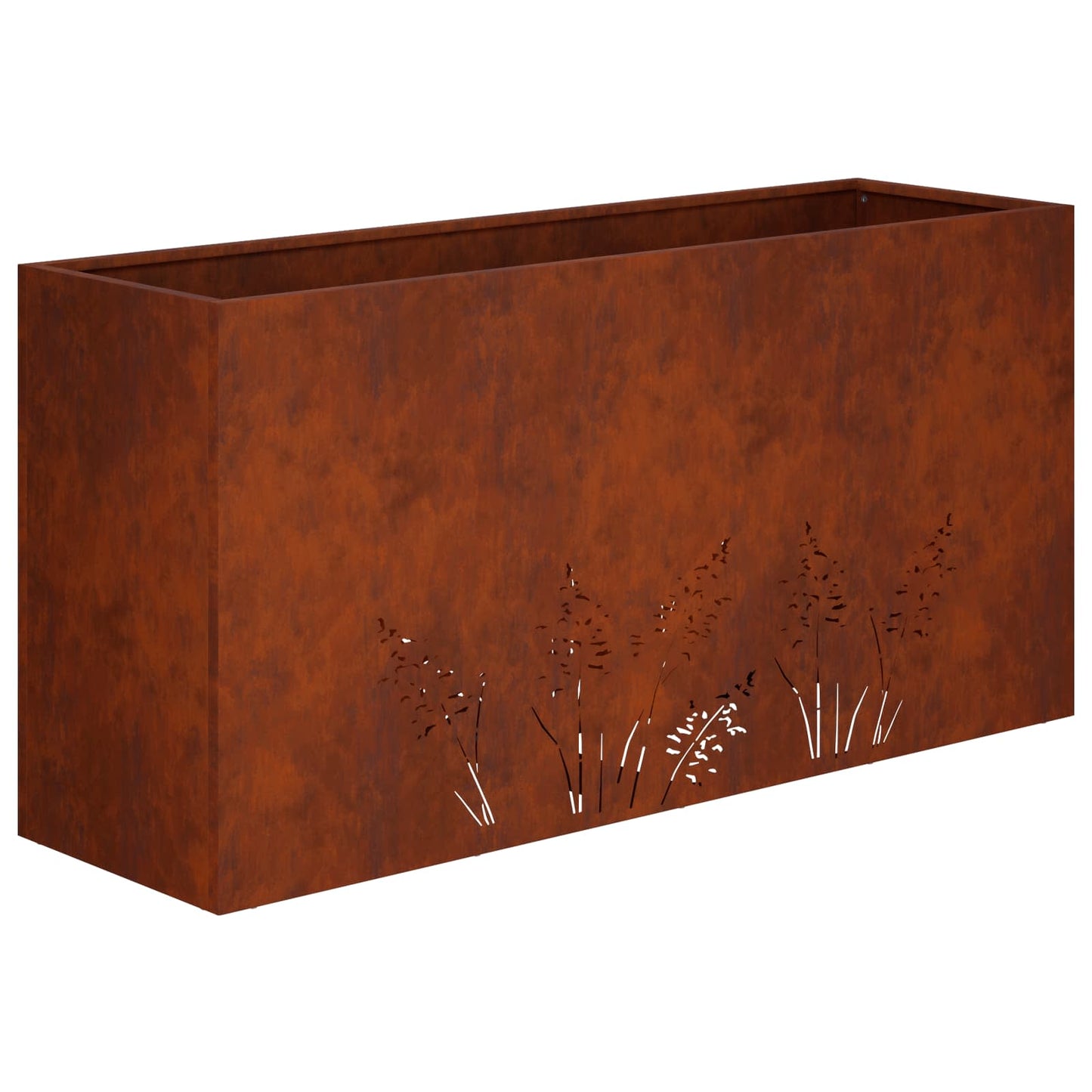 vidaXL Γλάστρα Κήπου 2 τμχ. Σκ rusty 100 x 30 x 49 εκ