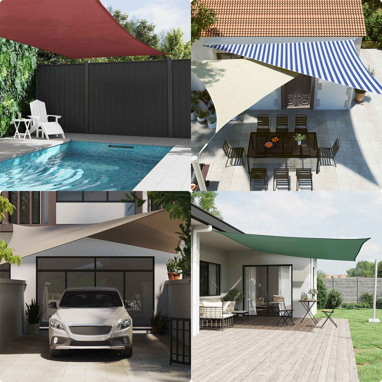 vidaXL Πανί σκιάς 2 x 2 m 100% Πολυέστερ Οξφόρδη τετράγωνο