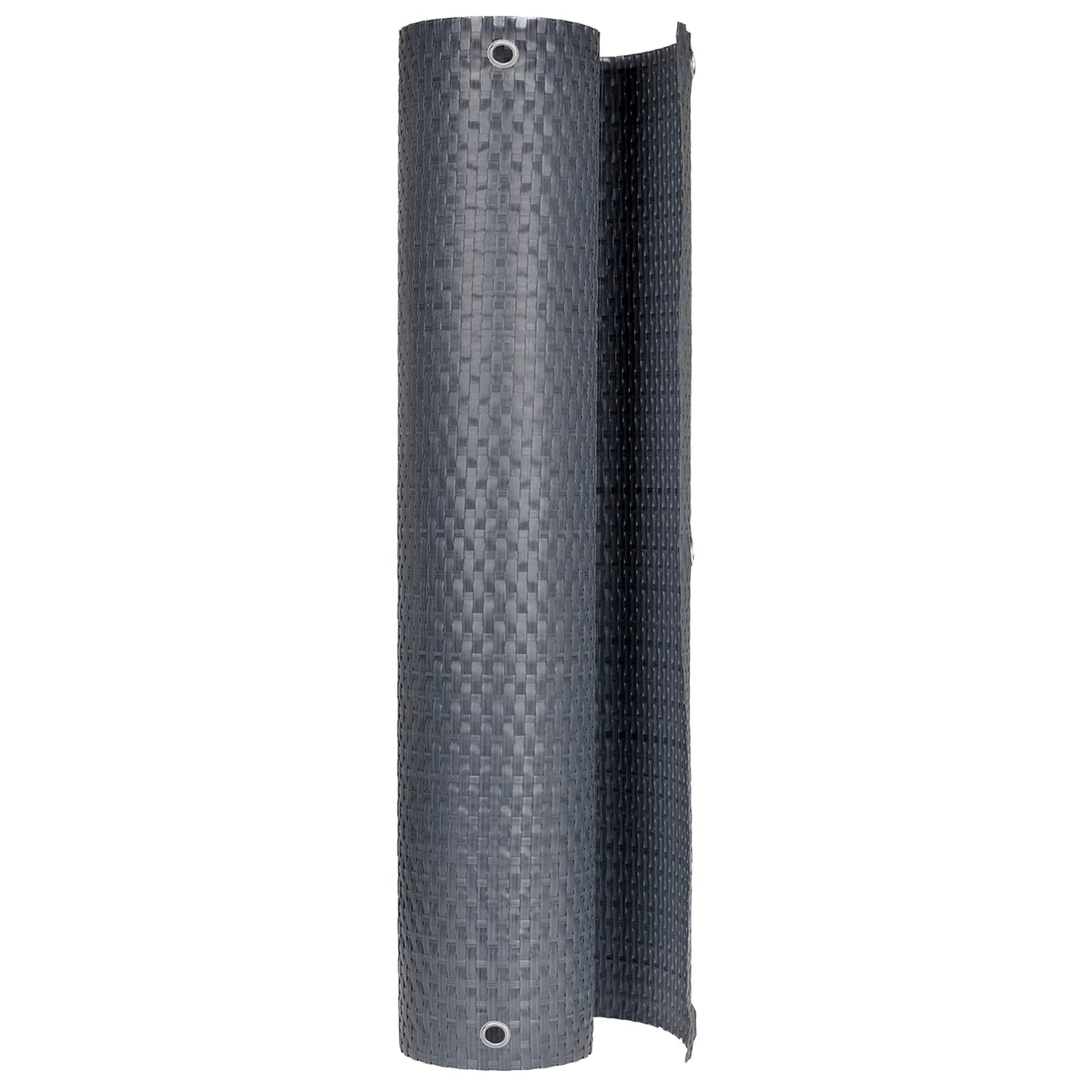 vidaXL Οθόνη Μπαλκονιού με Ενσωμάτωτα Μάτια 400 x 100 cm Ανθρακί