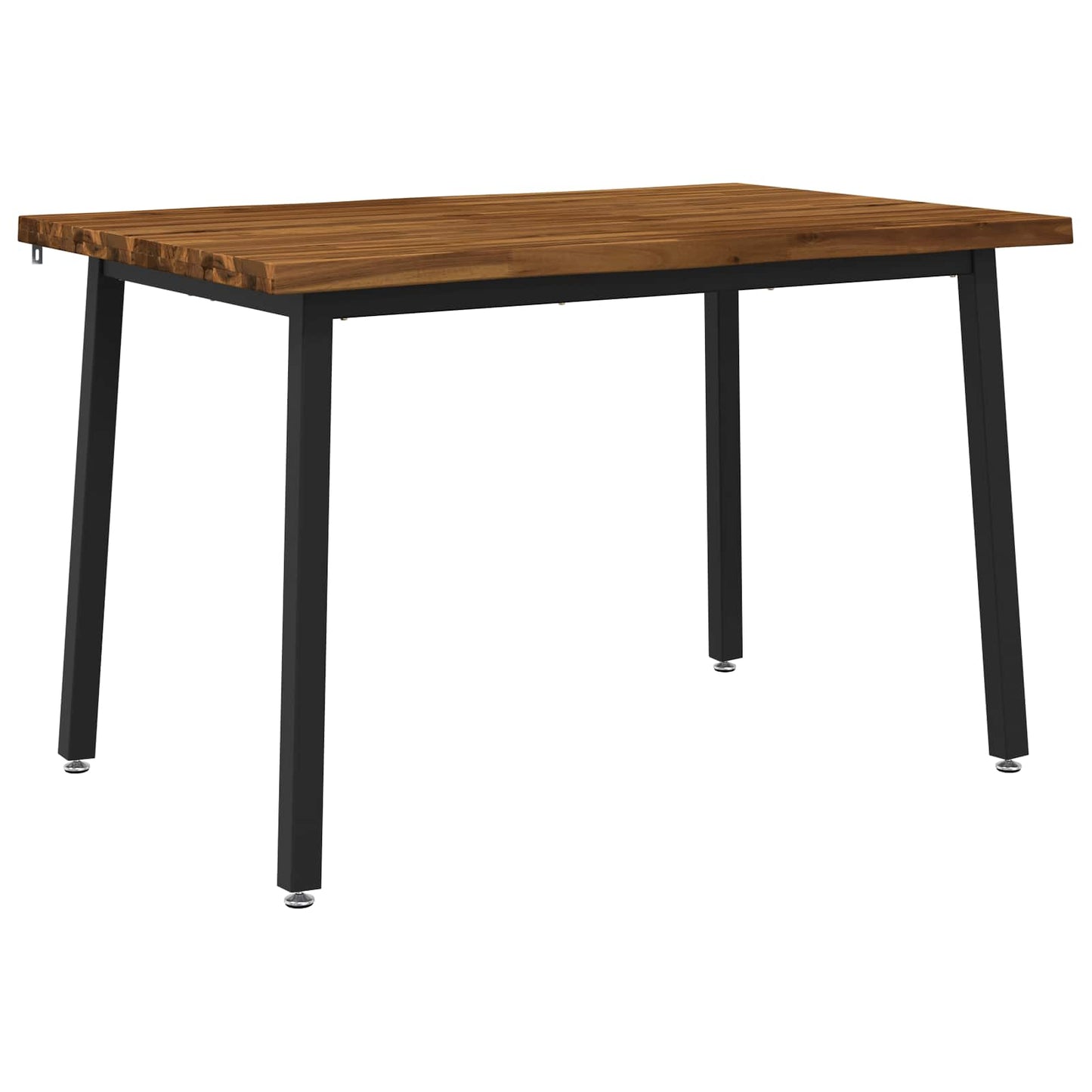 vidaXL 90 x 55 x 75 εκ. Στερεό Ξύλο Ακακίας Φυσικό και Μαύρο