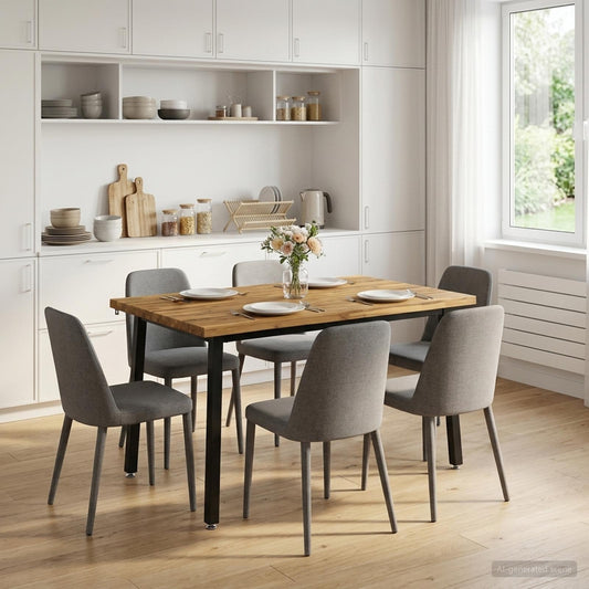 vidaXL Τραπέζι Φαγητού με Ζωντανό Χείλος 90 x 55 x 75 εκ.