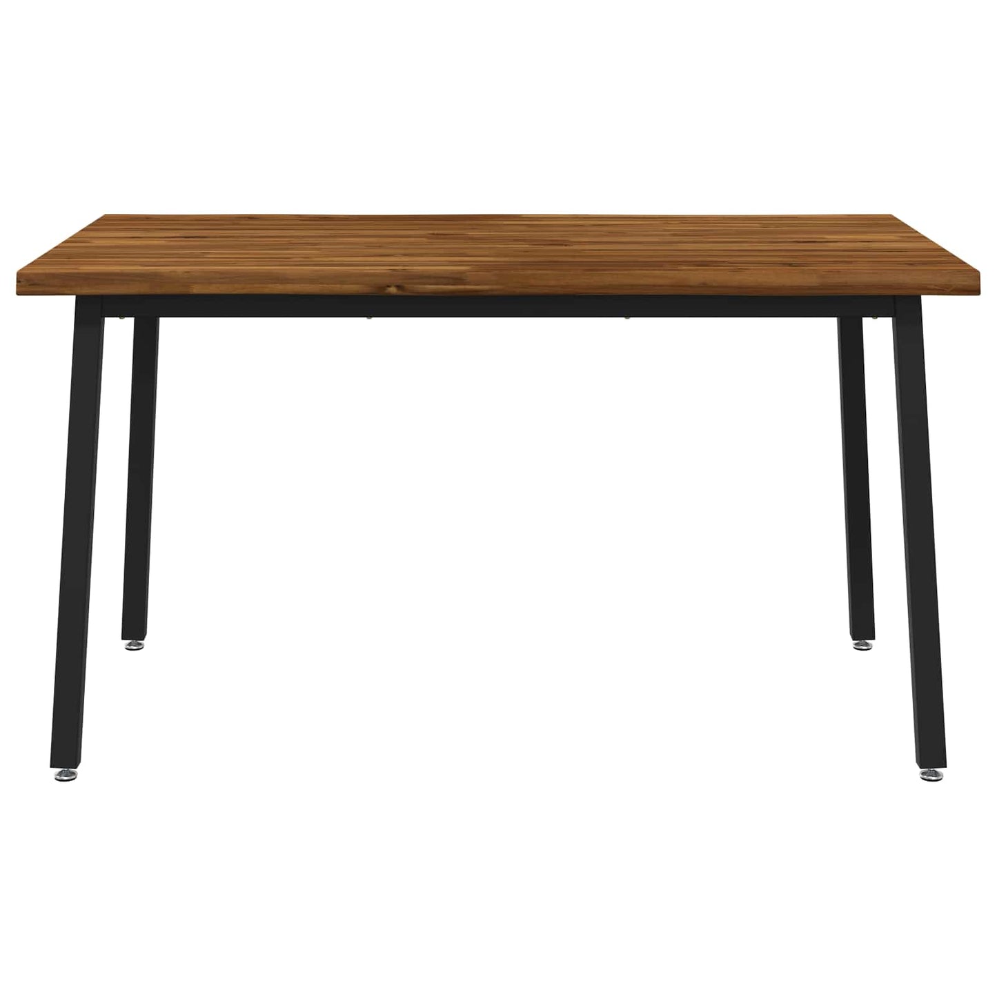 vidaXL 120 x 90 x 75 εκ. Στερεό Ξύλο Ακακίας Φυσικό και Μαύρο