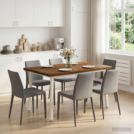 vidaXL Τετράγωνο Τραπέζι Φαγητού 120 x 80 x 75 εκ. Στερεό Ξύλο Ακακίας