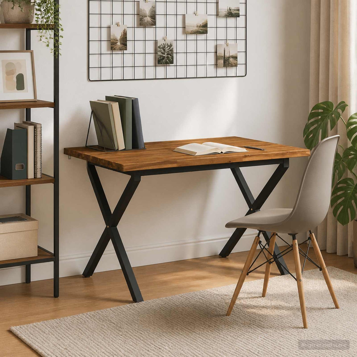 vidaXL Τραπέζι Φαγητού με Ζωντανό Χείλος 90 x 55 x 75 εκ.