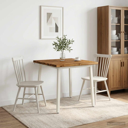 vidaXL Τραπέζι Φαγητού με Ζωντανό Χείλος 80 x 80 x 75 cm