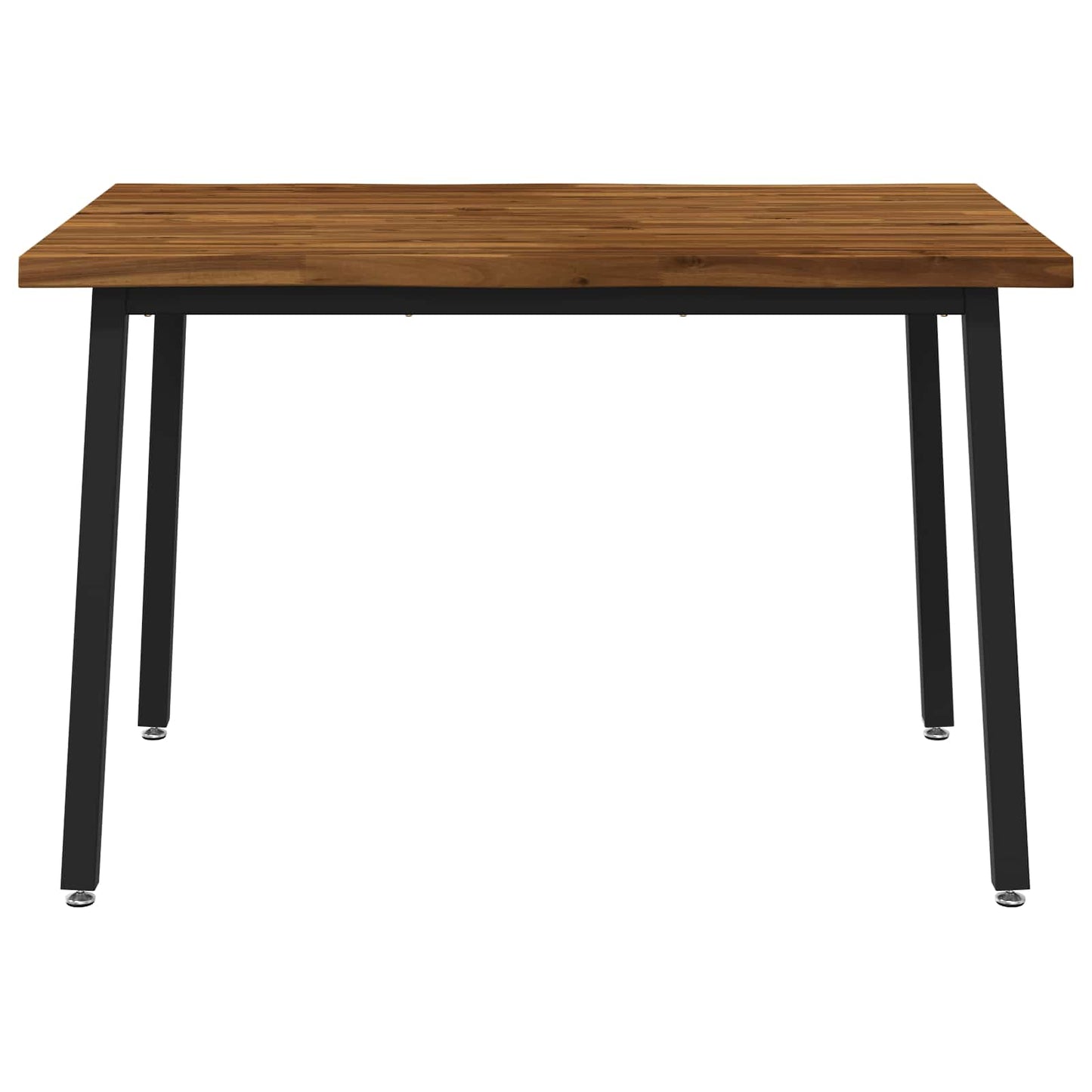 vidaXL 110 x 55 x 75 cm Στερεό Ξύλο Ακακίας Φυσικό και Μαύρο