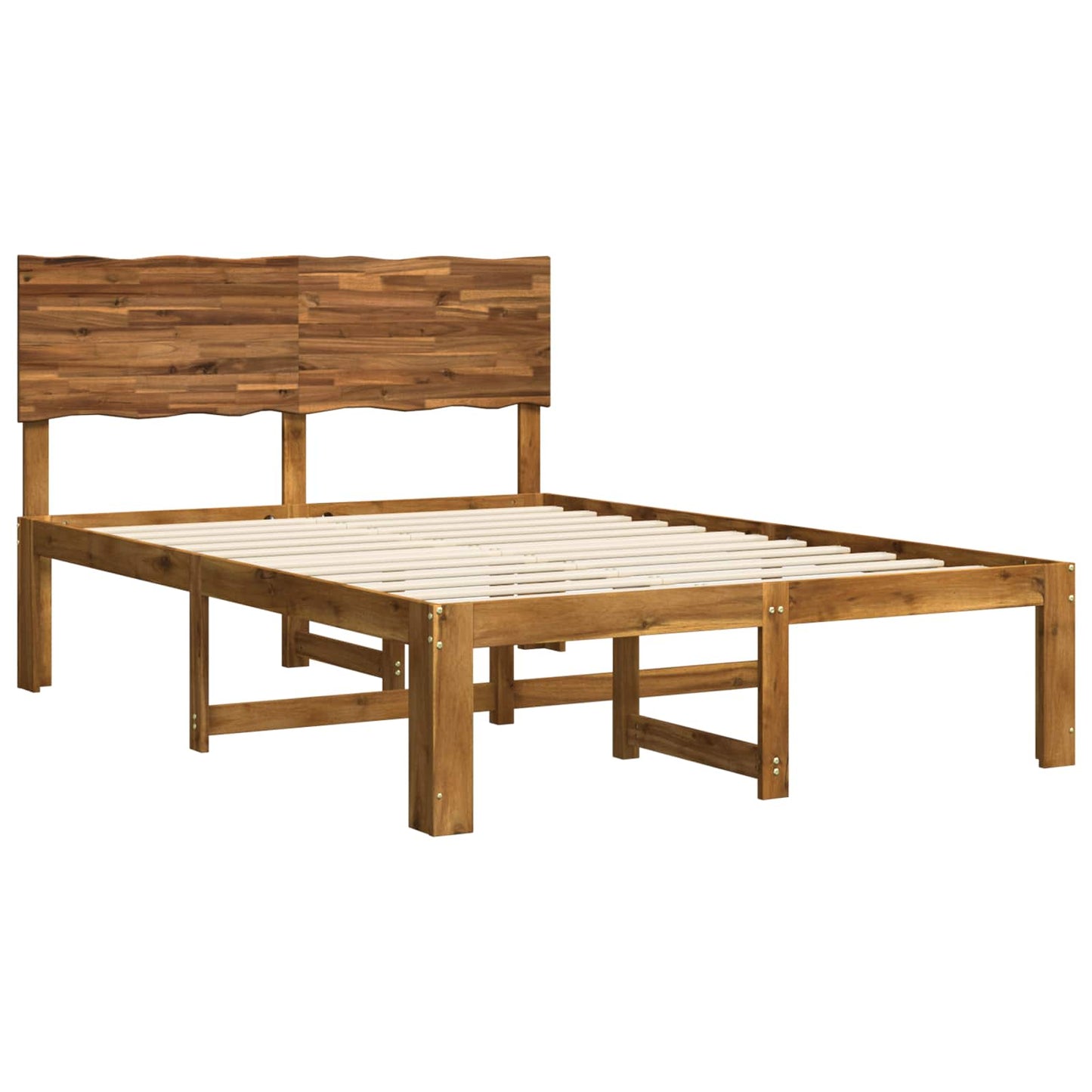 vidaXL Διπλό Κρεβάτι με Κεφαλάρι ROSTOCK Φυσικό 120 x 190 cm