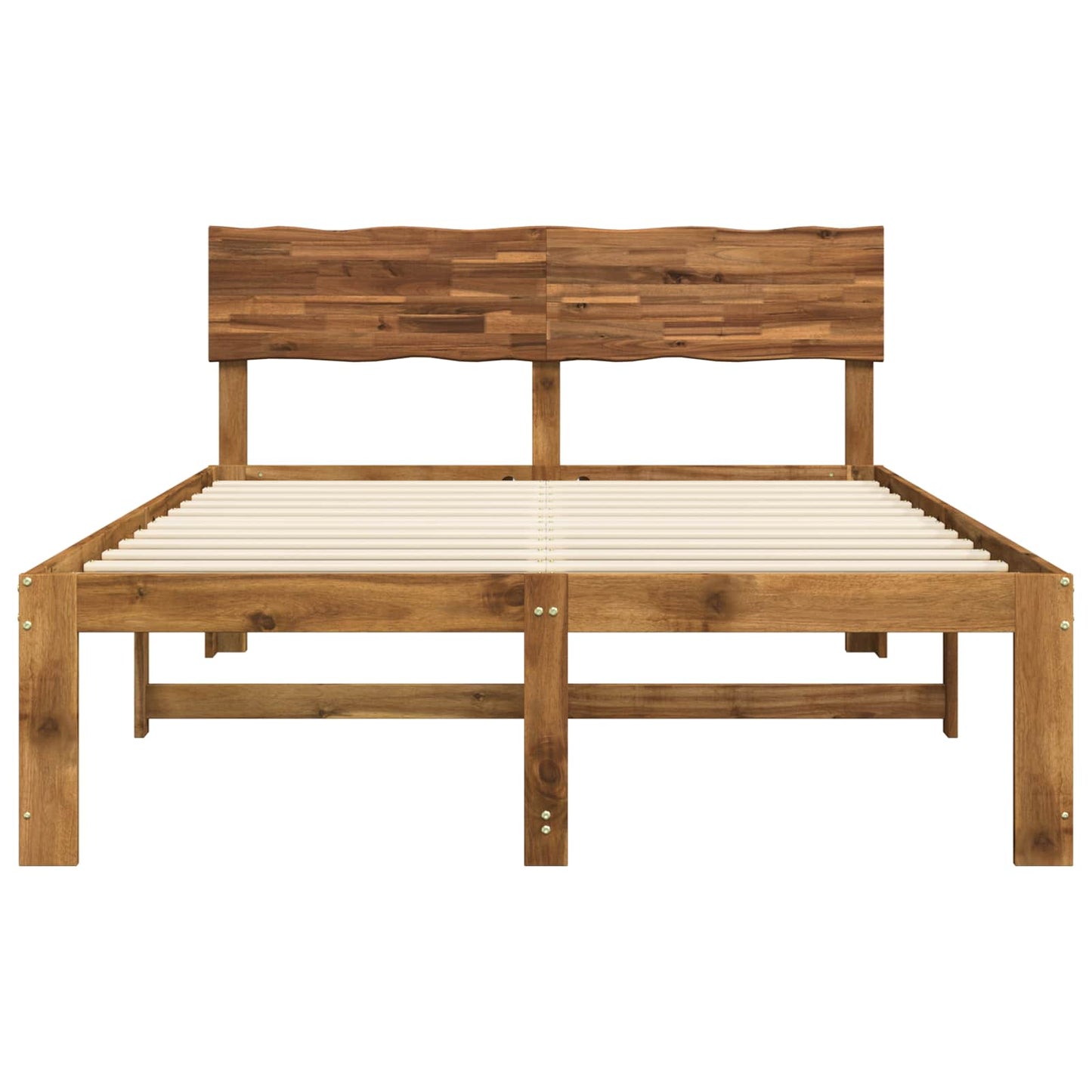 vidaXL Διπλό Κρεβάτι με Κεφαλάρι ROSTOCK Φυσικό 135 x 190 cm
