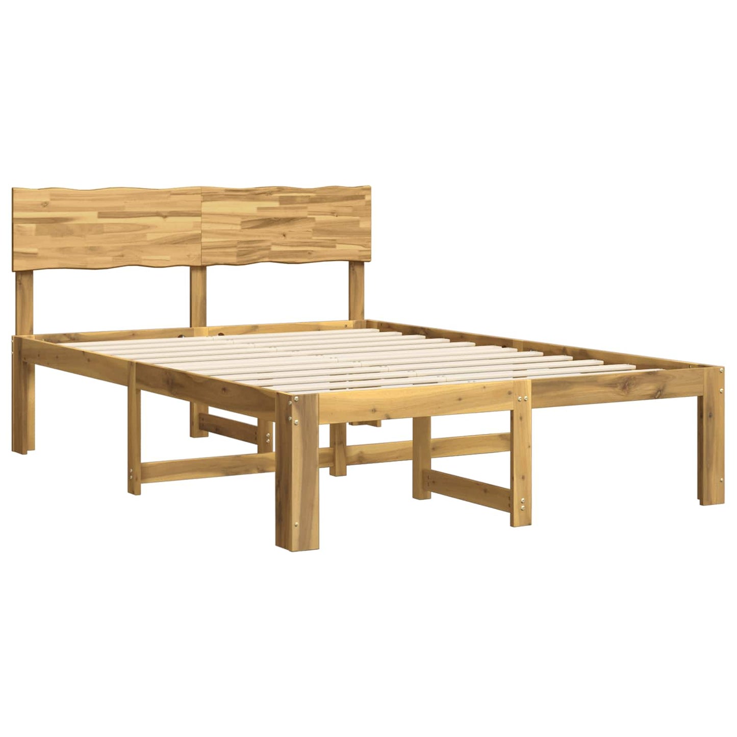 vidaXL Διπλό Κρεβάτι με Κεφαλάρι ROSTOCK Λευκό 140 x 190 cm