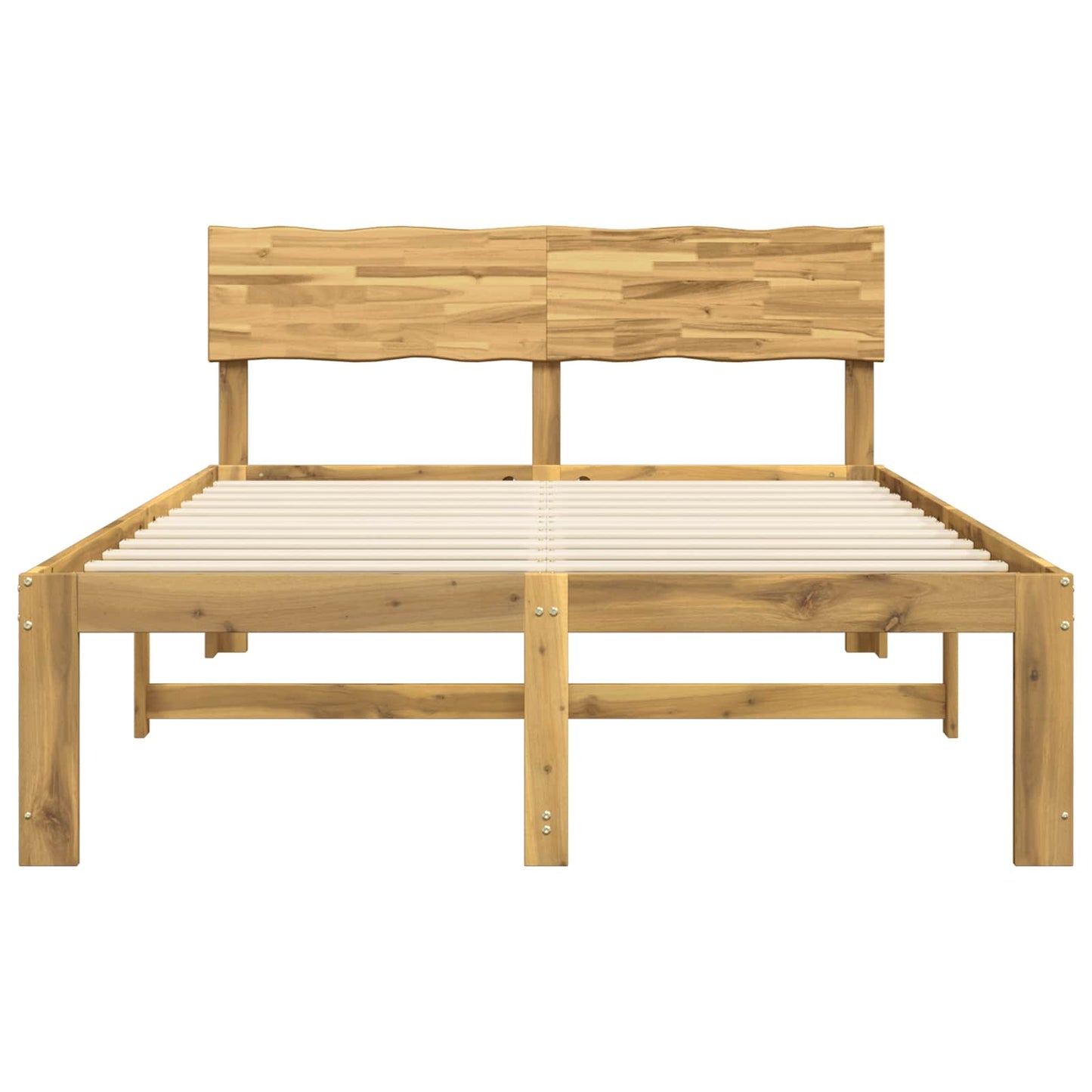 vidaXL Διπλό Κρεβάτι με Κεφαλάρι ROSTOCK Λευκό 140 x 190 cm