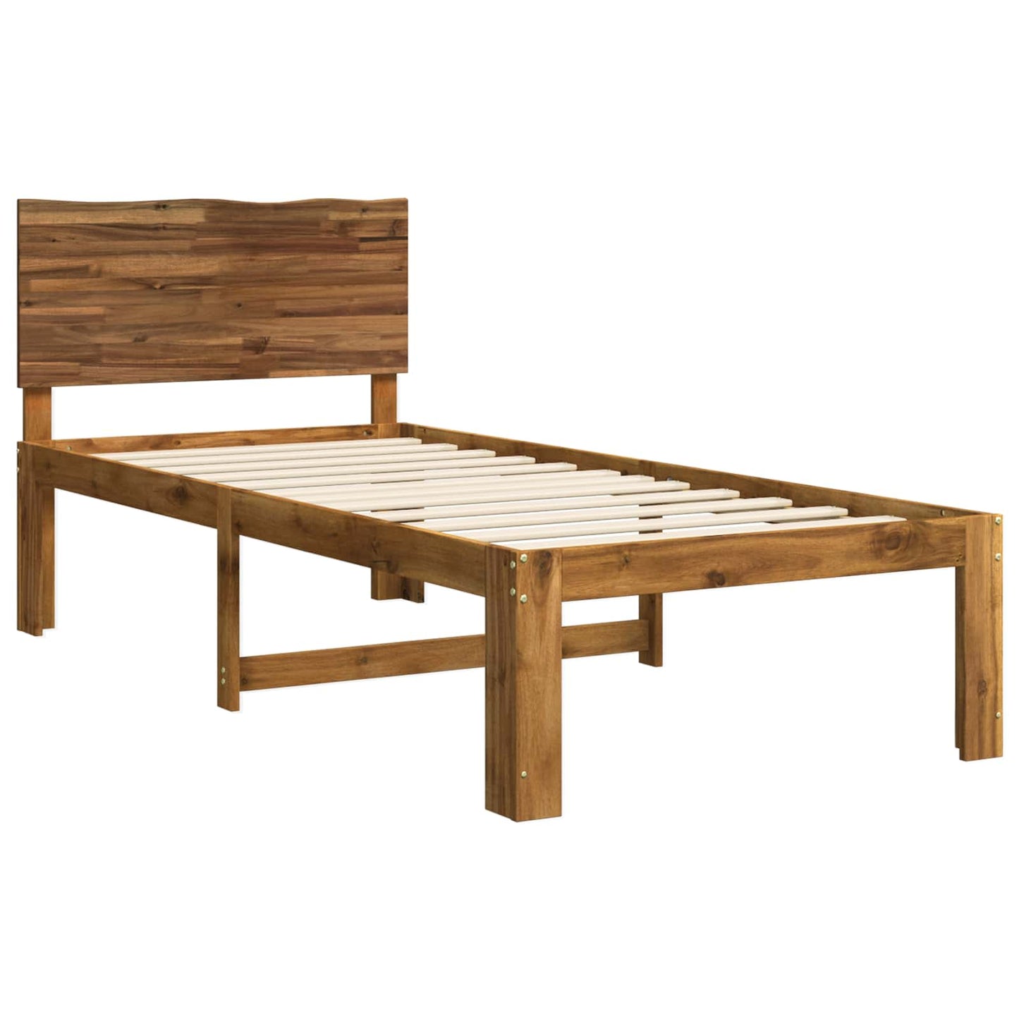 vidaXL Μονό Κρεβάτι με Κεφαλάρι ROSTOCK Φυσικό 75 x 190 cm