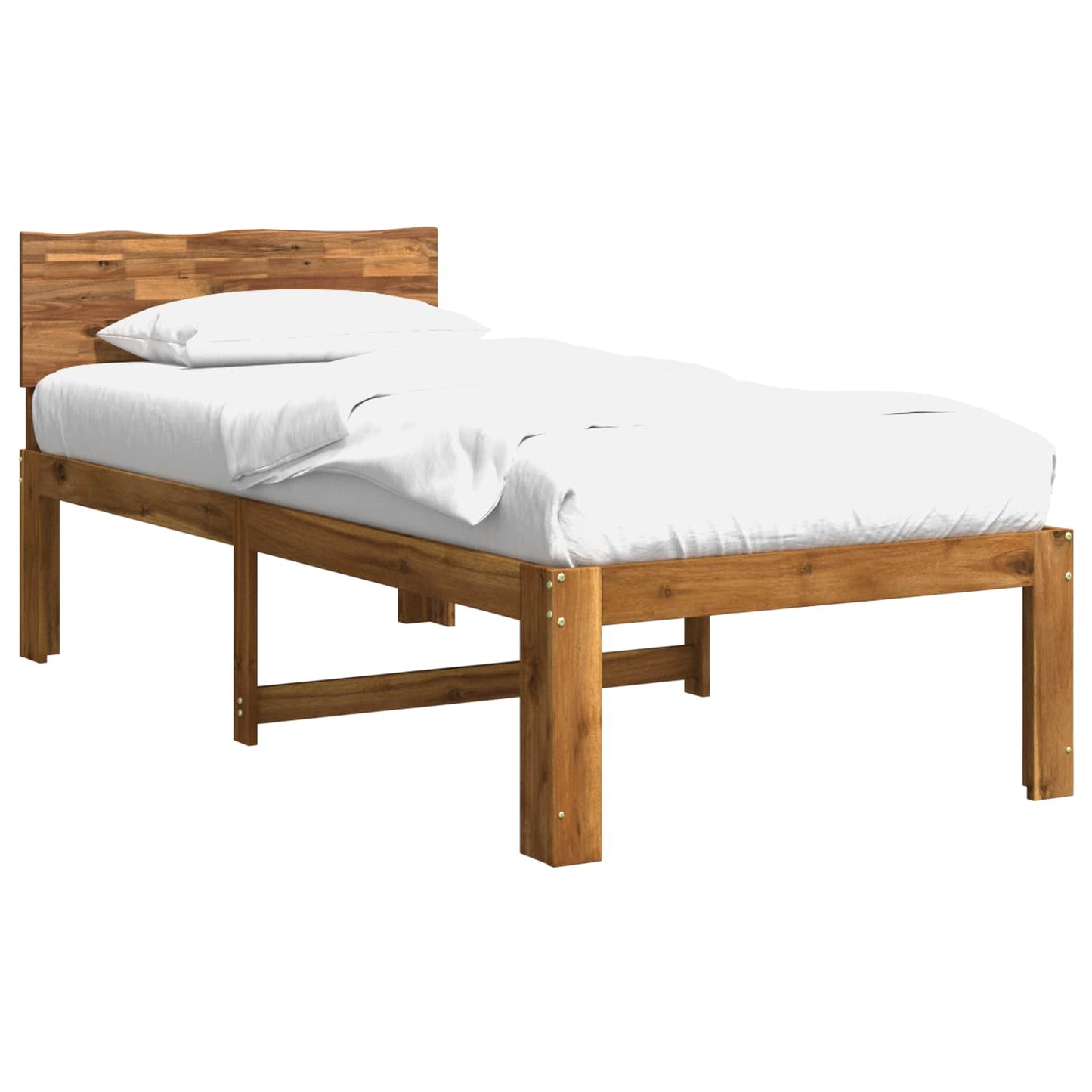 vidaXL Μονό Κρεβάτι με Κεφαλάρι ROSTOCK Φυσικό 80 x 200 cm