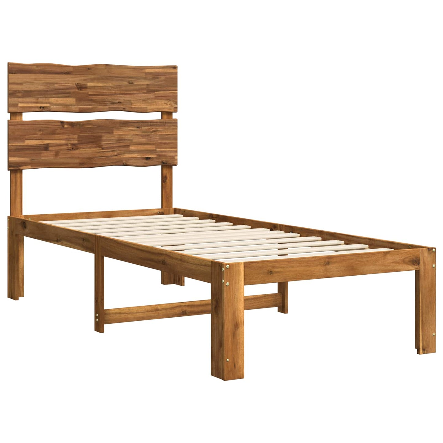 vidaXL Μονό Κρεβάτι με Κεφαλάρι ROSTOCK Φυσικό 75 x 190 cm
