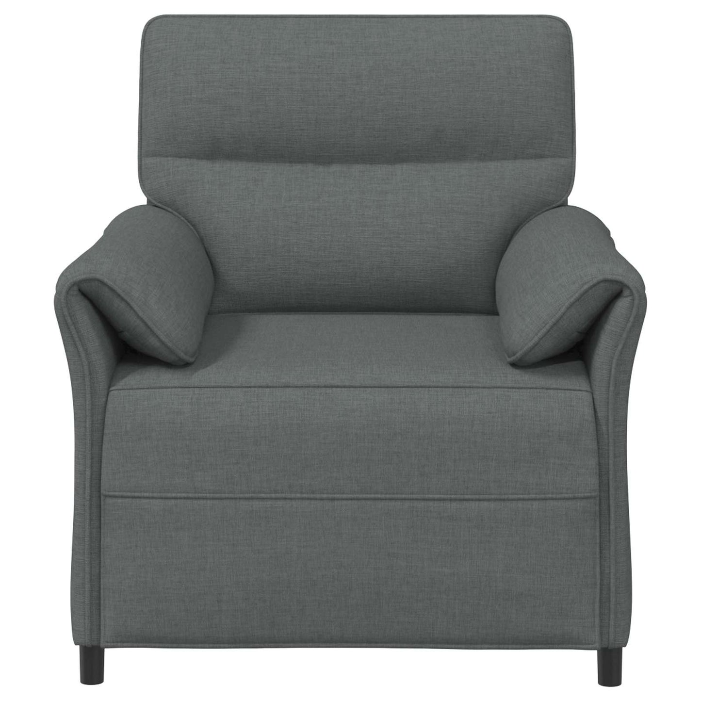 vidaXL Καναπές 1-θέσιος Σκούρο Γκρι 88 x 83 x 95 εκ Ύφασμα