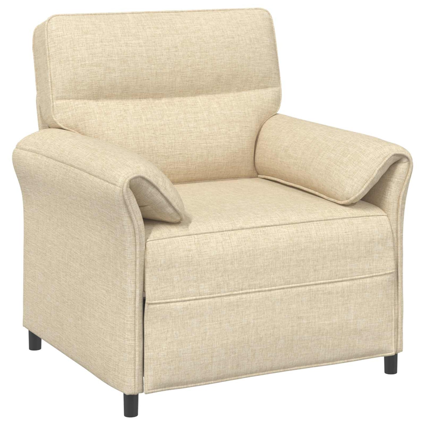 vidaXL Καναπές 1-θέσιος Κρεμ 88 x 83 x 95 εκ Ύφασμα