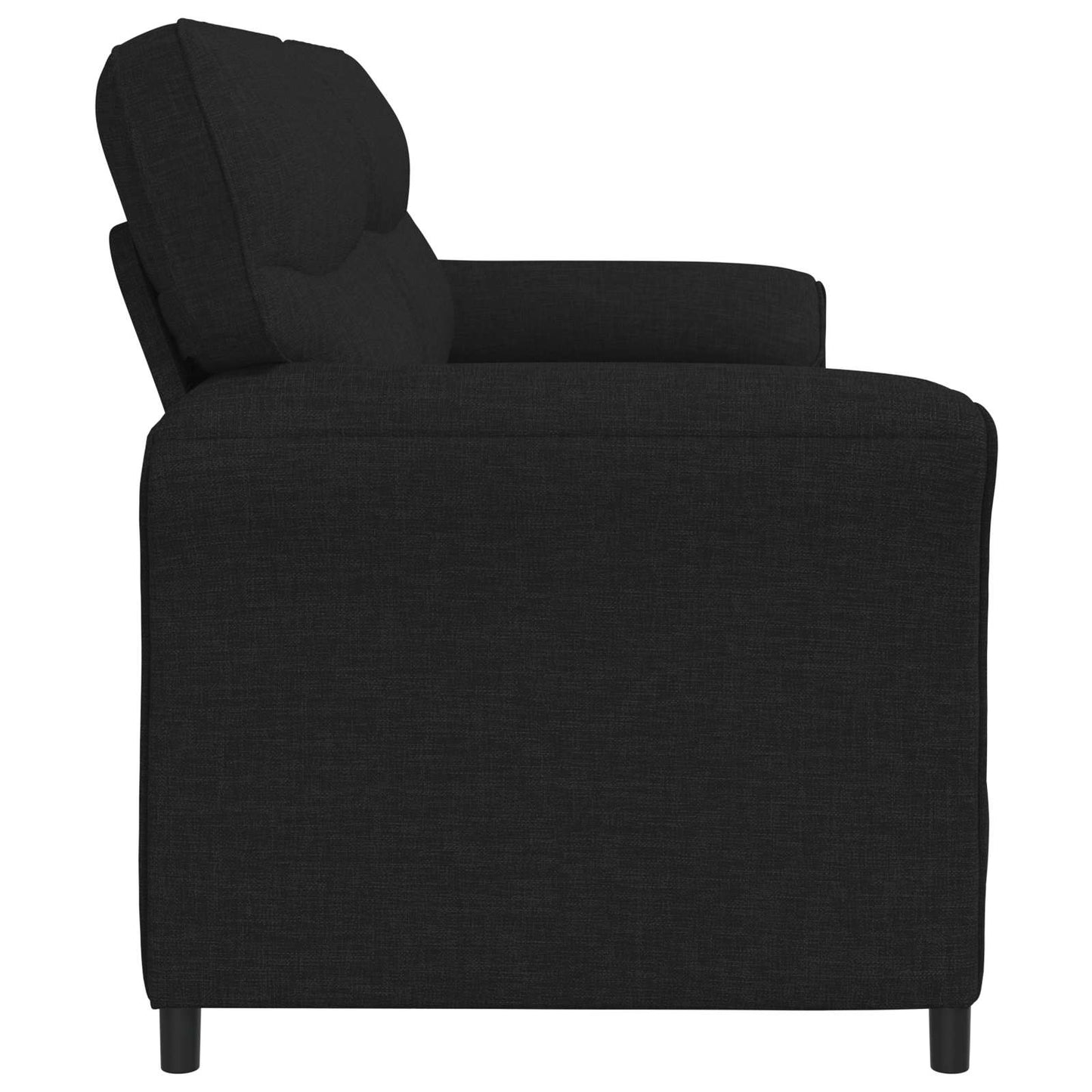 vidaXL Καναπές 2 ατόμων 2-θέσιο Μαύρο 138 x 83 x 95 εκ Ύφασμα