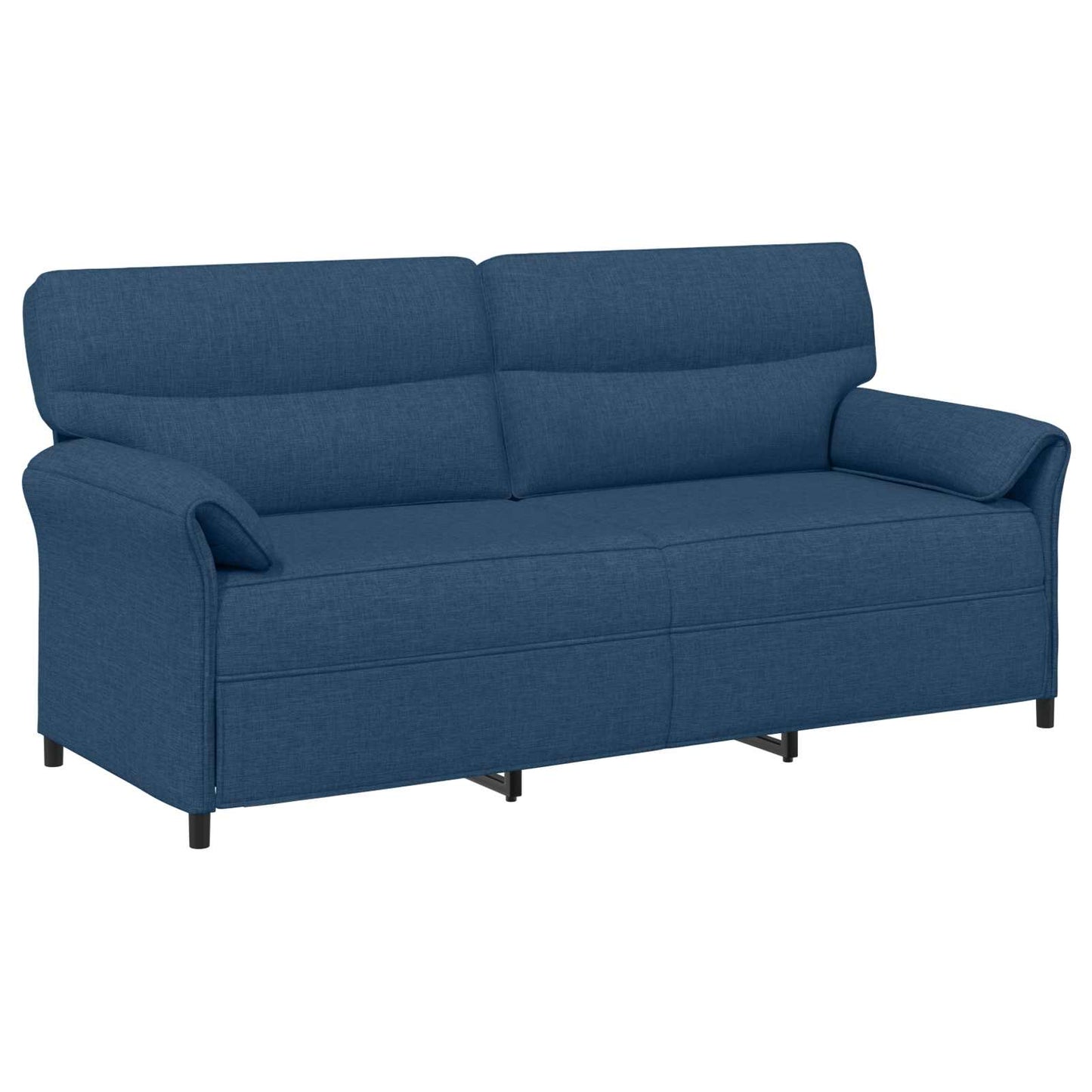 vidaXL 3-Θέσιος καναπές 3-θέσιο Μπλε 198 x 83 x 95 εκ. Ύφασμα