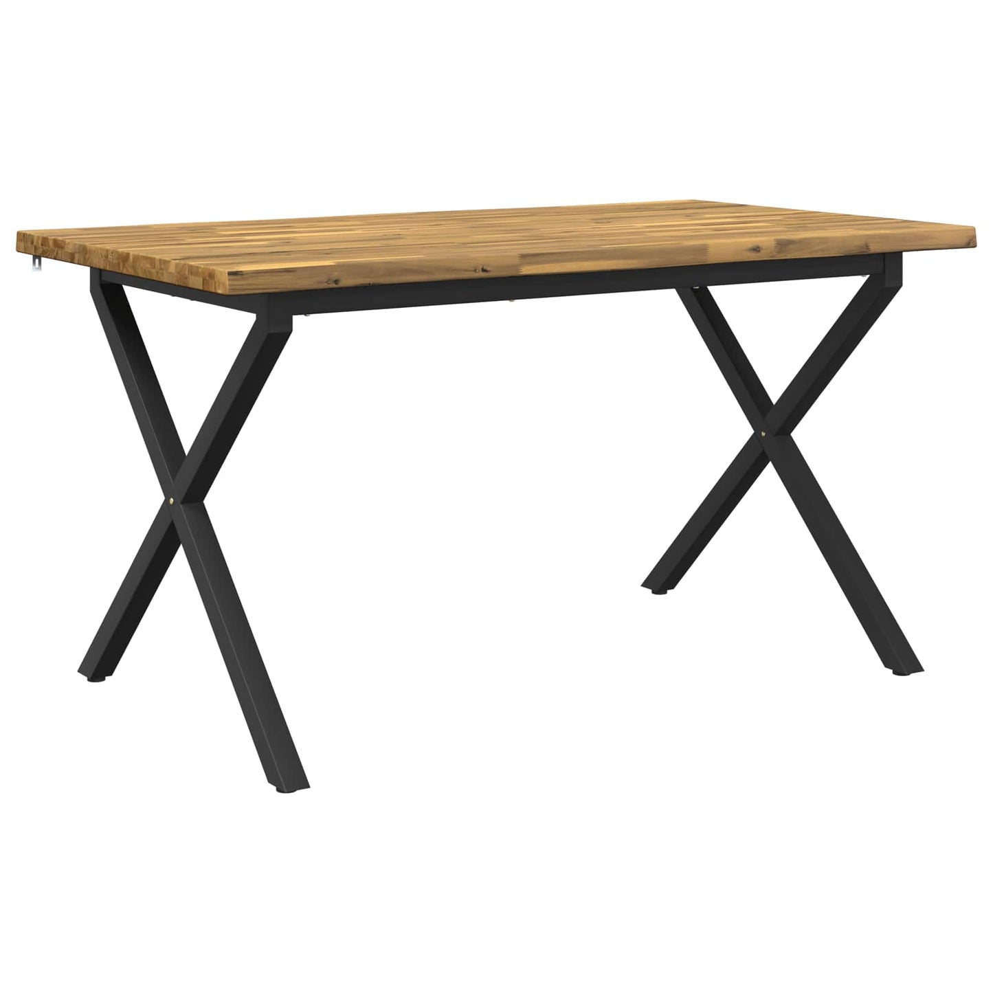 vidaXL Τραπέζι Φαγητού με Ζωντανό Χείλος 140 x 80 x 75 cm