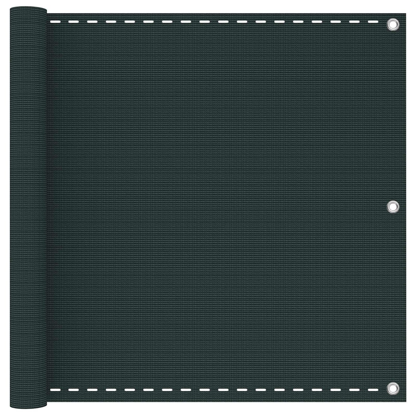 vidaXL Οθόνη Μπαλκονιού Ορθογώνιος 90 x 1200 εκ HDPE και Αλουμίνιο