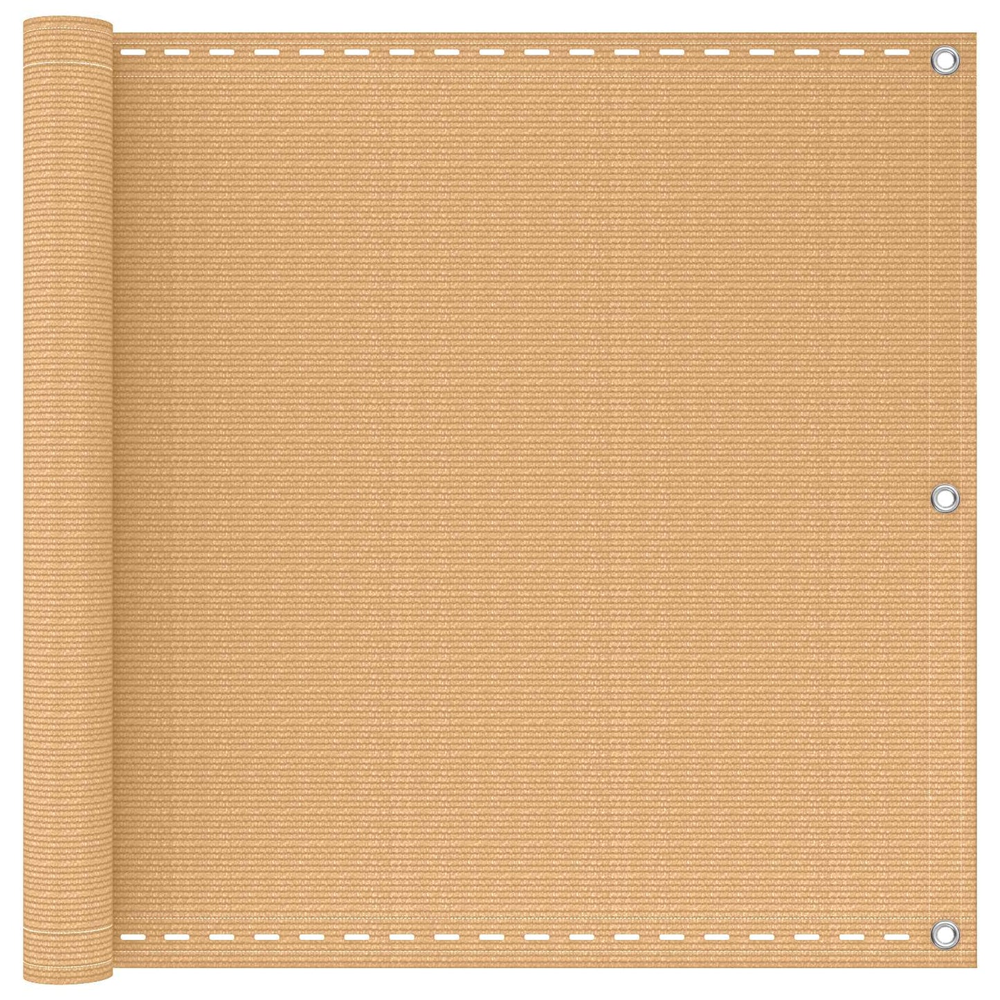 vidaXL Οθόνη Μπαλκονιού Ορθογώνιος 90 x 1200 εκ HDPE και Αλουμίνιο