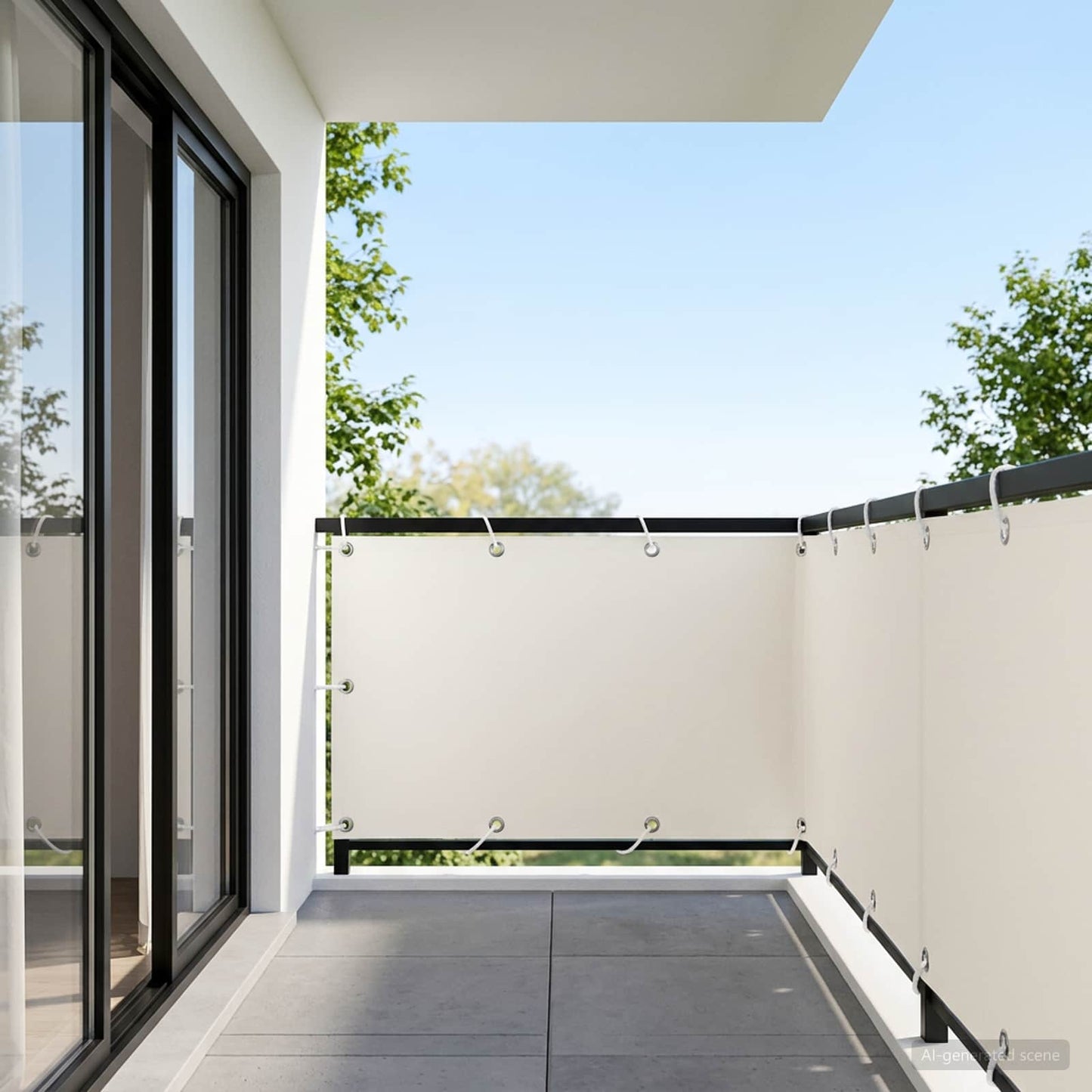 vidaXL Αδιάφανο σκίαστρο μπαλκονιού 150 x 300 cm